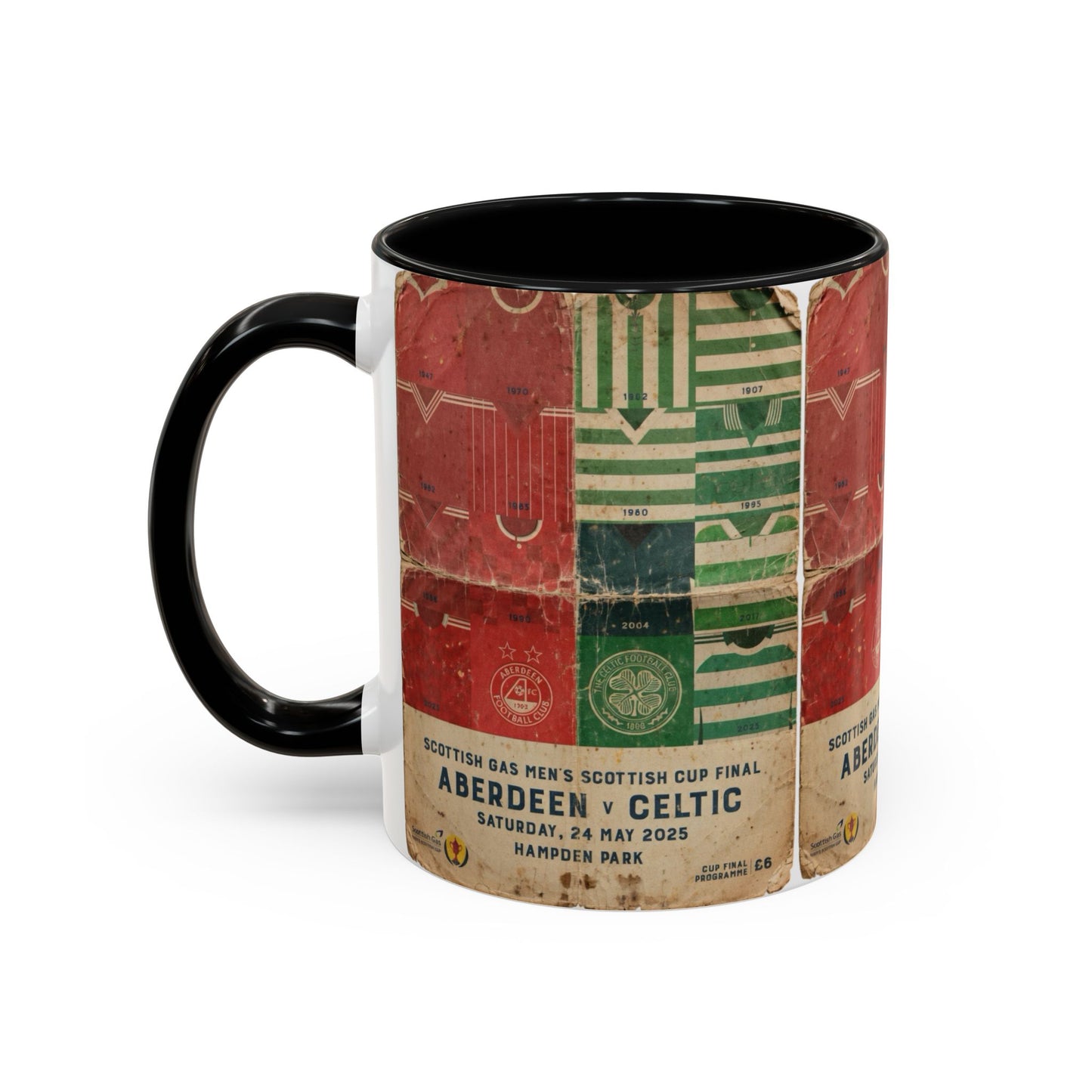 2025 Scottish Challenge Cup Aberdeen Celtic Programme Poster Accent Coffee Mug (11, 15oz)