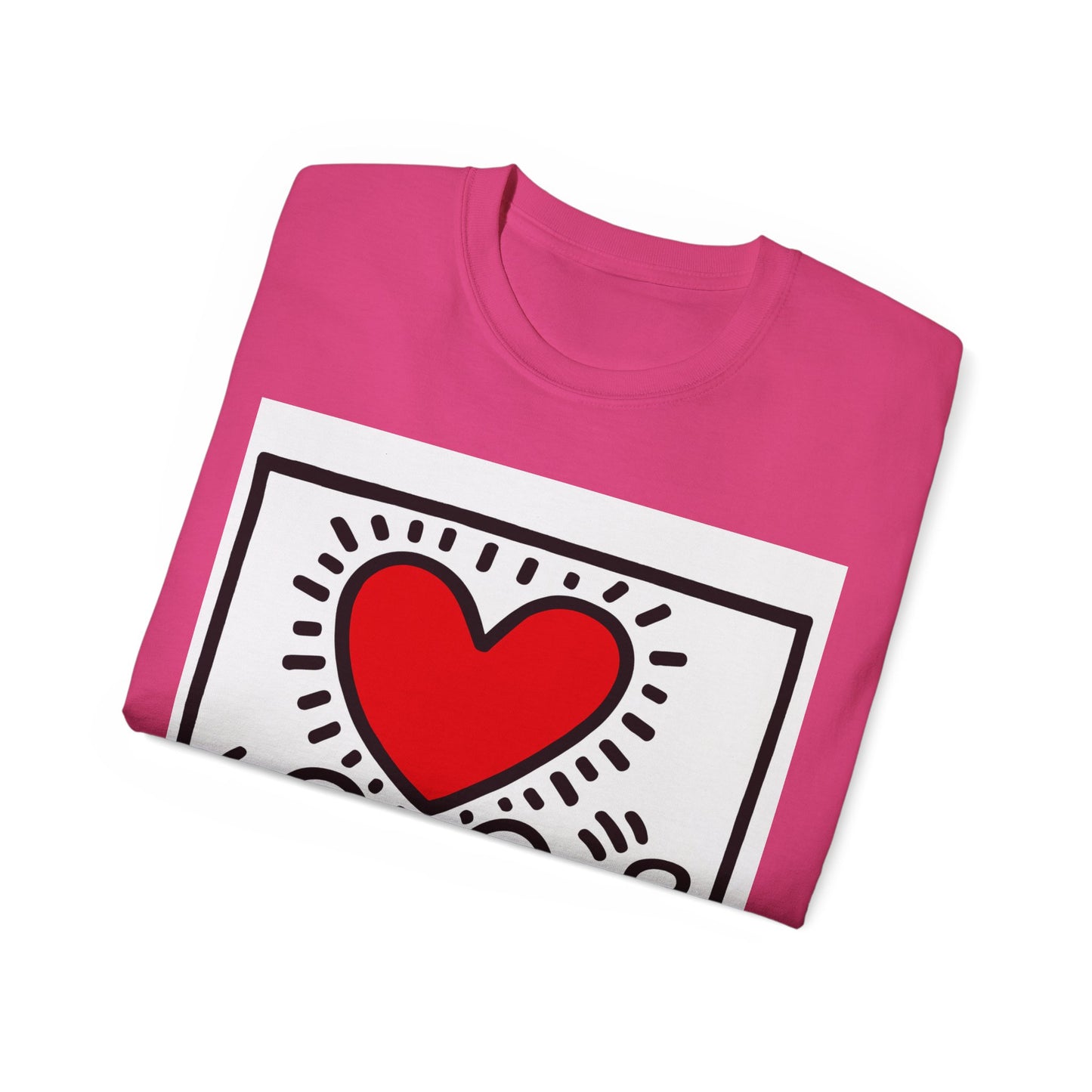 Keith Haring Heart Couple T-Shirt