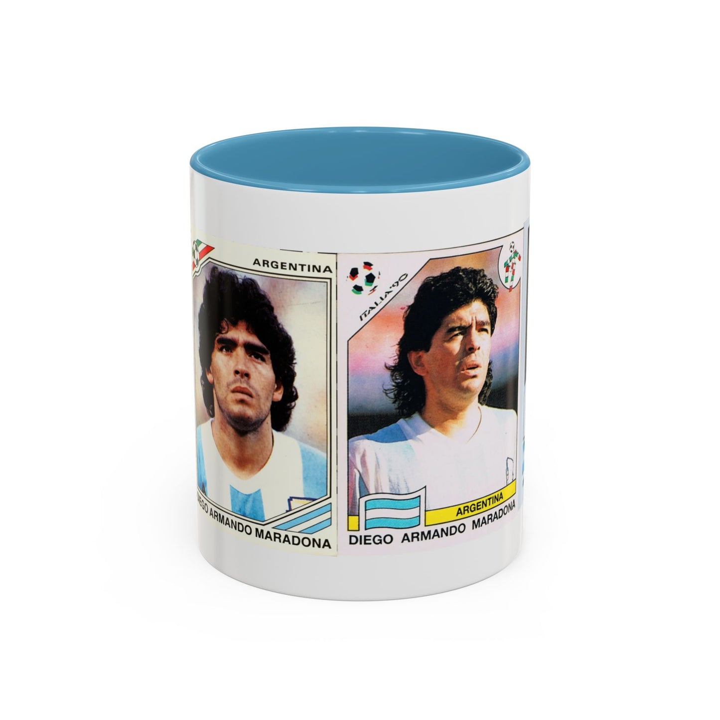 Diego Maradona Panini World Cup Stickers Accent Coffee Mug (11, 15oz)