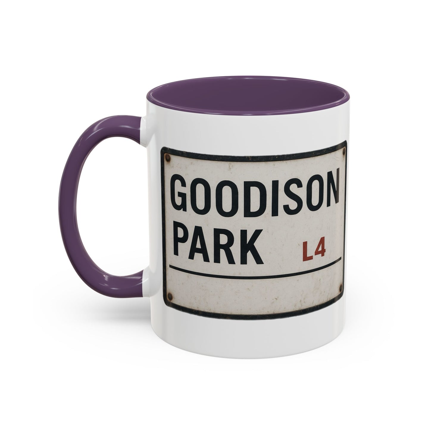 Goodison Park Everton Road Sign Mug