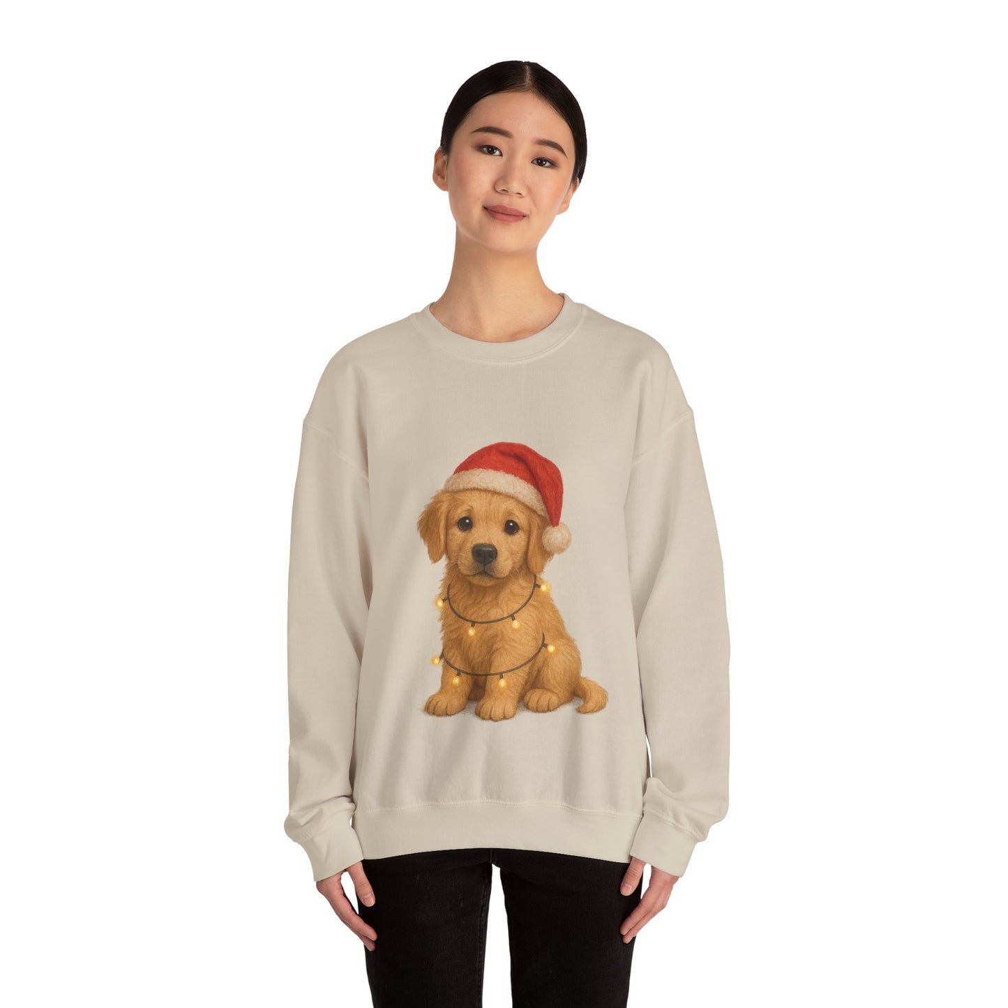 Golden Retriever Puppy Christmas Jumper