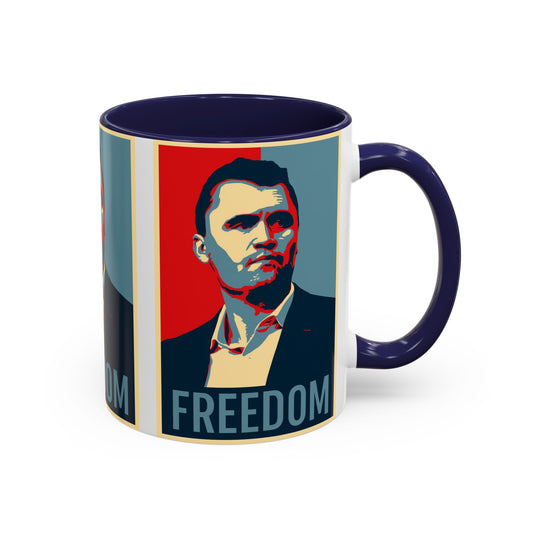 Charlie Kirk Hope Freedom Mug