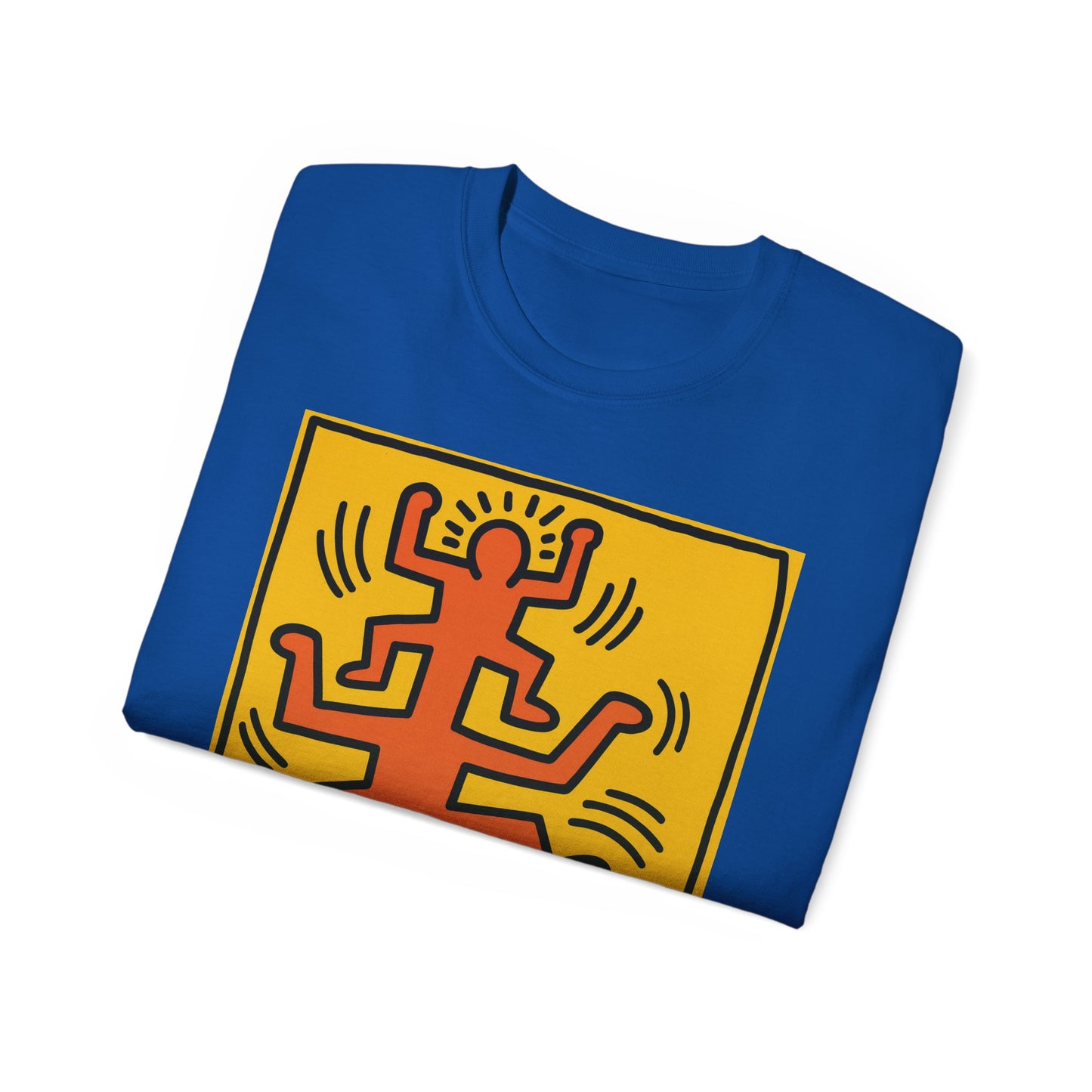 Keith Haring Plate No. 1 (from the Growing suite) Orange T-Shirt