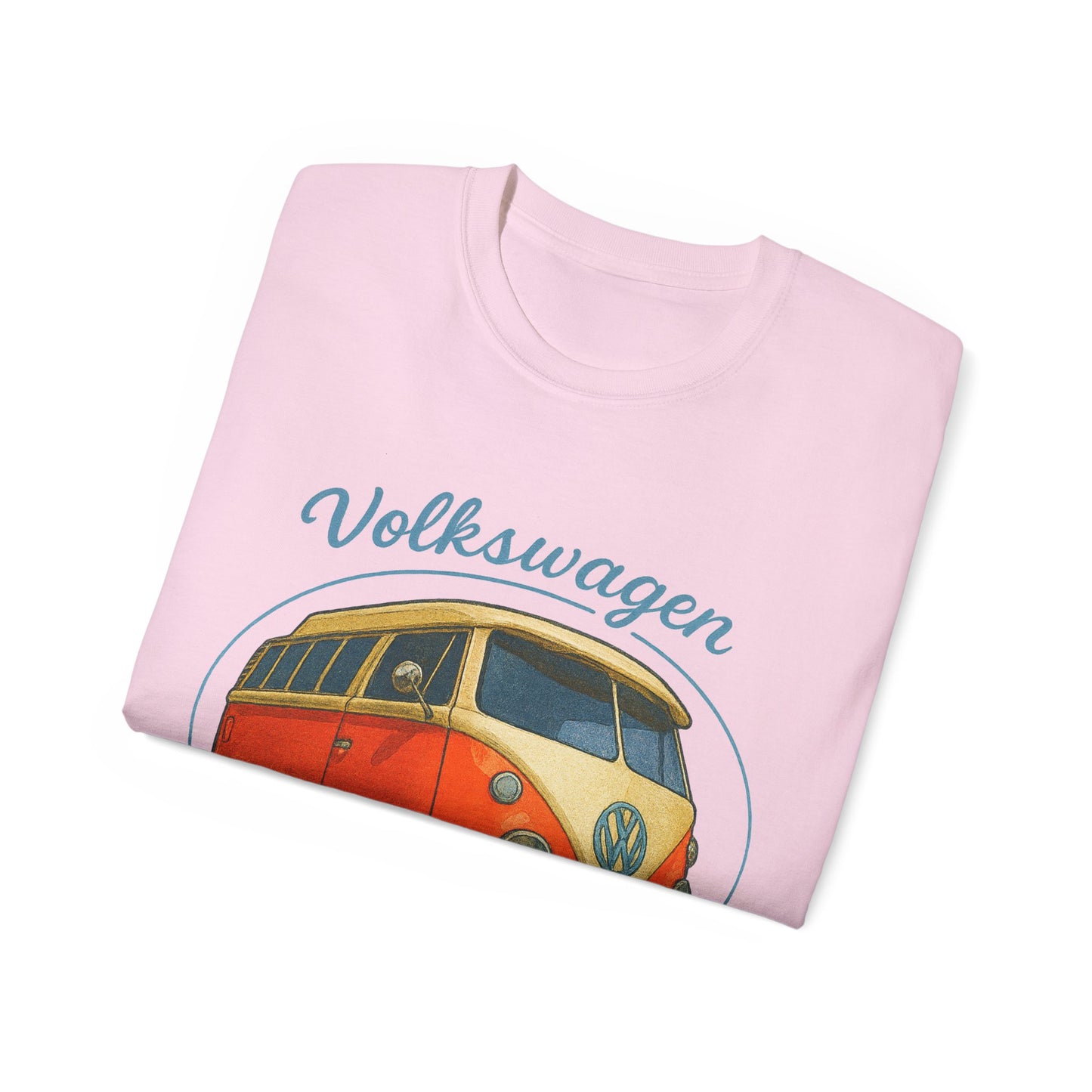 Retro Volkswagen Camper Van 3/4 Orange