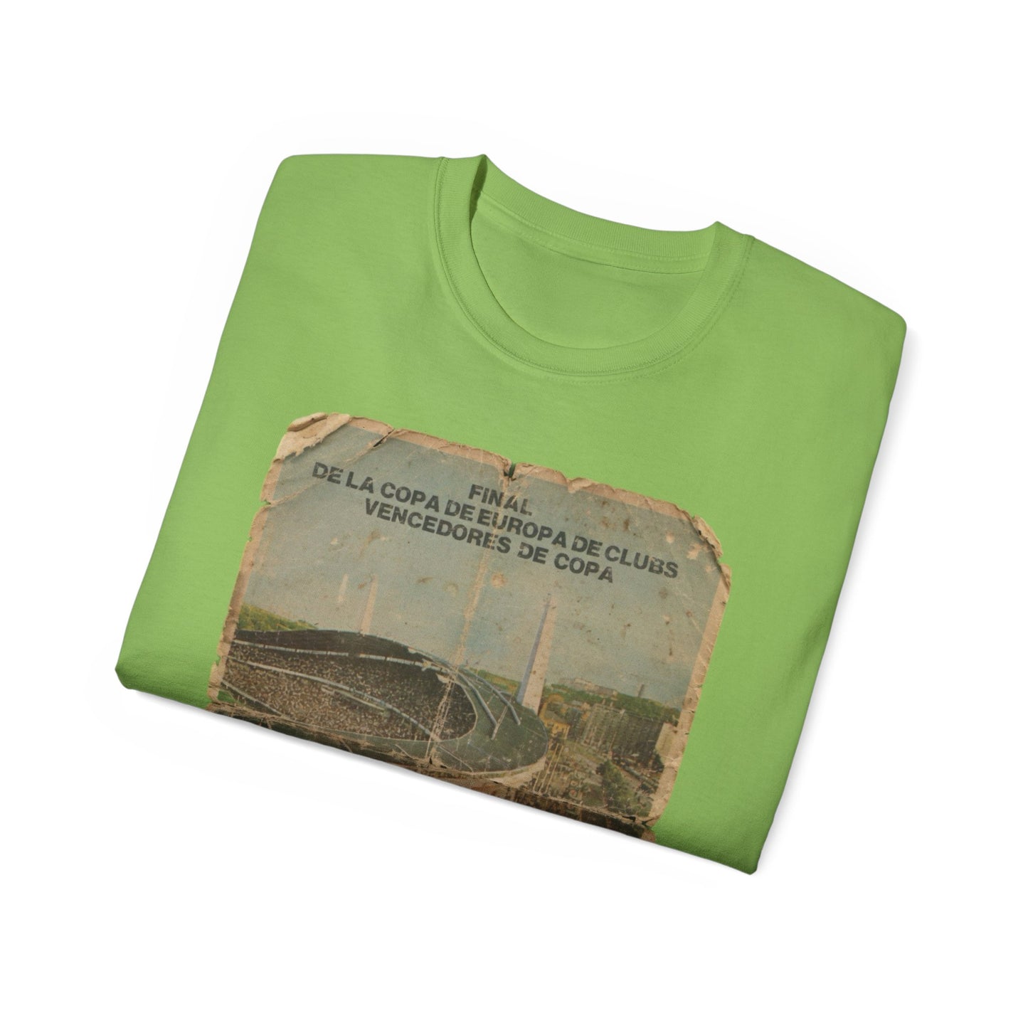 1983 European Cup Winners Cup Final Aberdeen Real Madrid Poster Unisex Ultra Cotton Tee