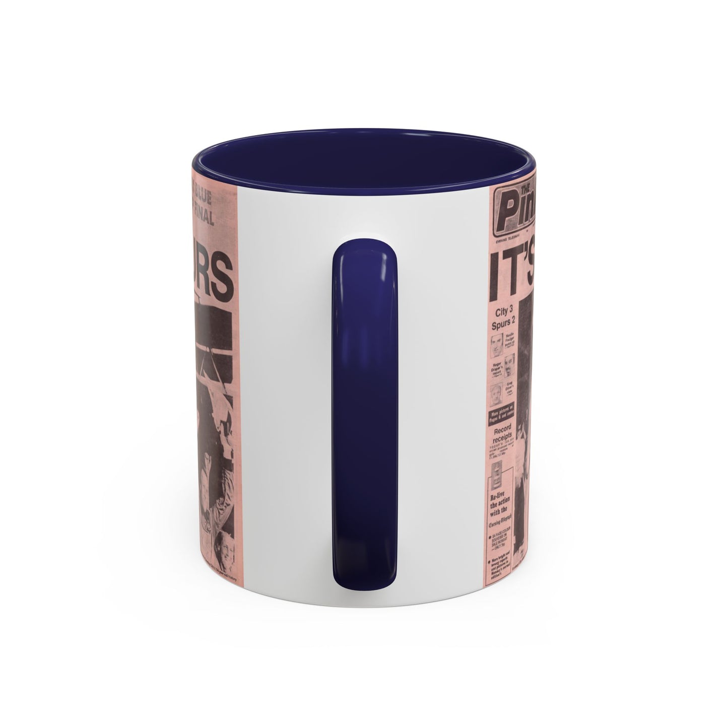 Coventry City Newspaper The Pink FA Cup Final 1987 Accent Coffee Mug (11, 15oz)