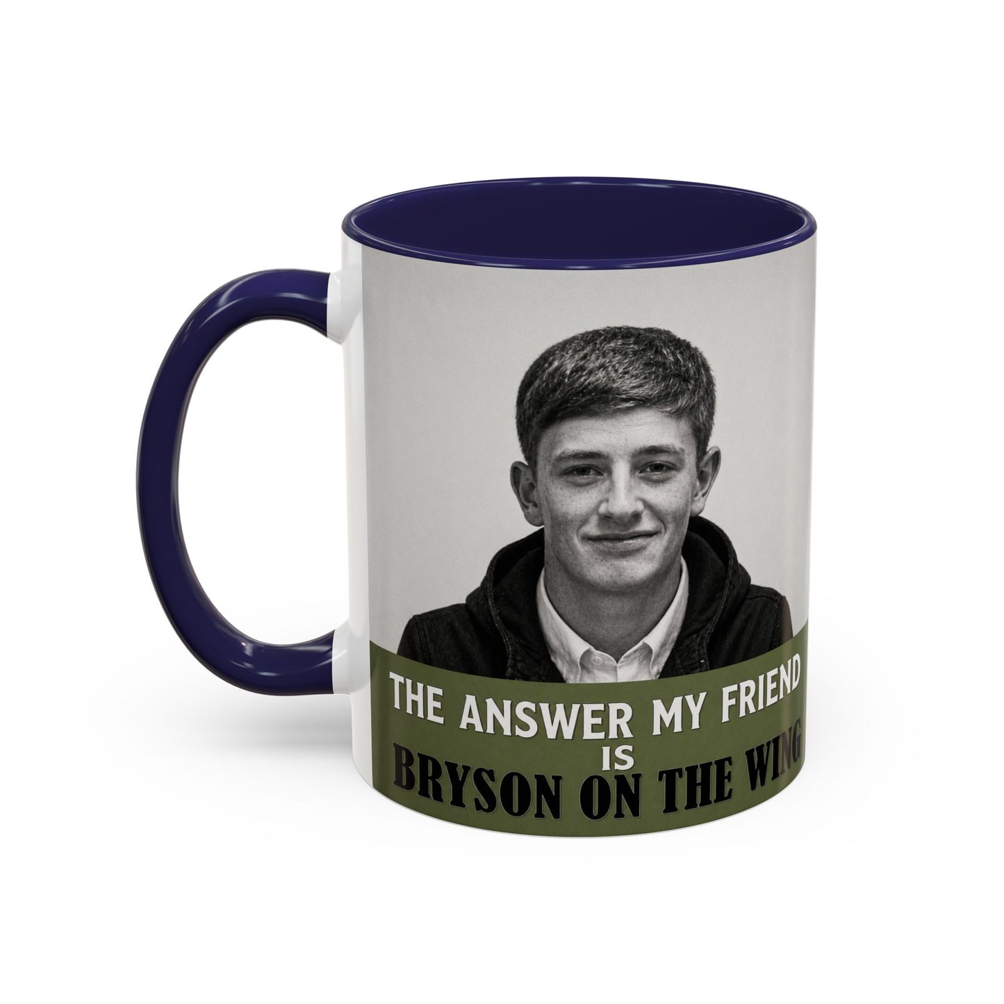 Bryson Appleton The Answer My Friend - Prestwich Heys Accent Coffee Mug (11, 15oz)