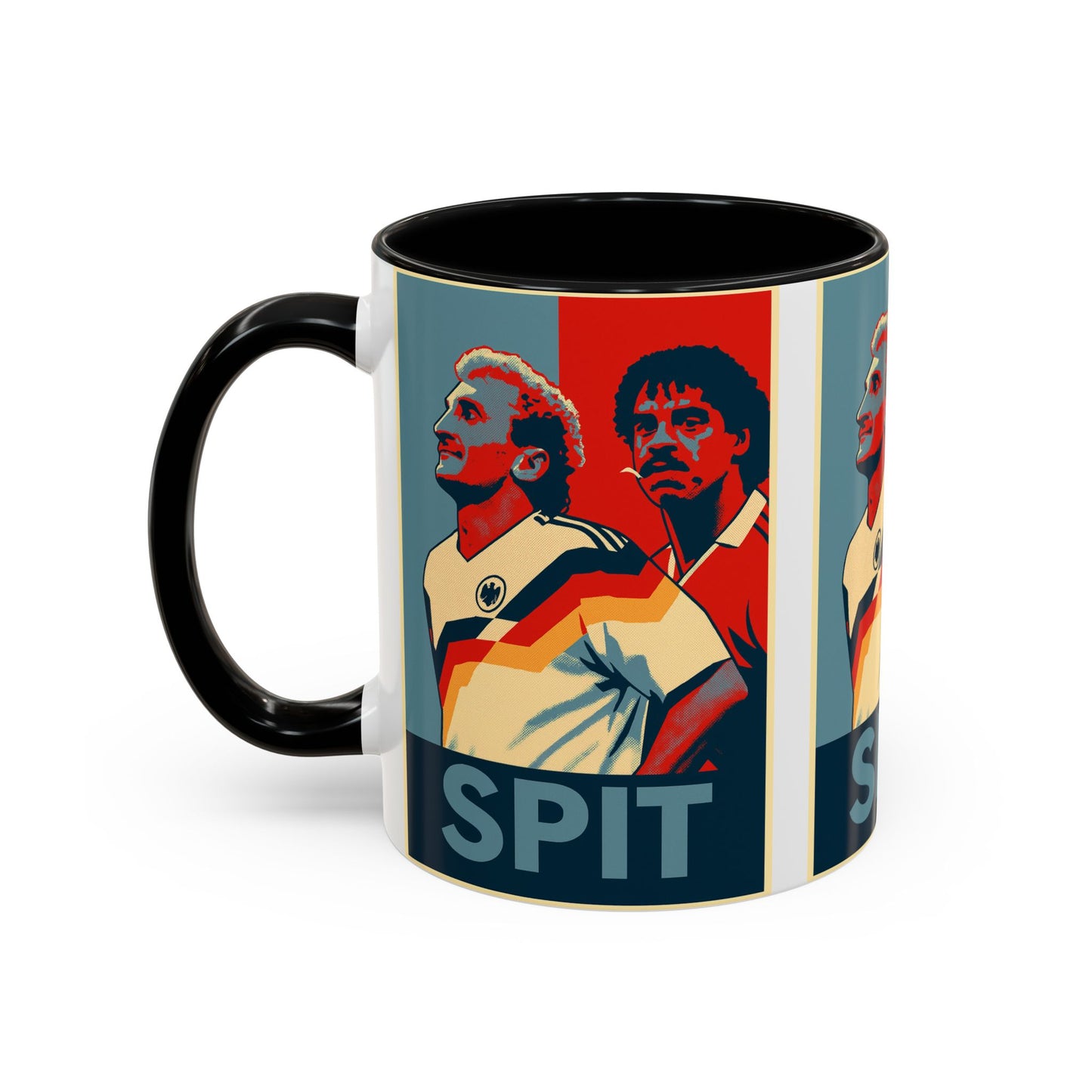 Rudy Voller and Frank Rijkaard Italia 90 Hope Poster Mug - Spit