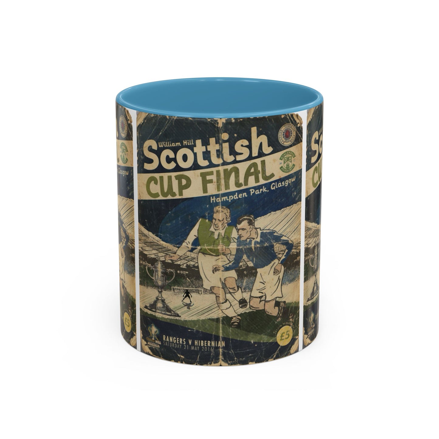 2016 Scottish Challenge Cup Final Hibernian Rangers Programme Poster Accent Coffee Mug (11, 15oz)