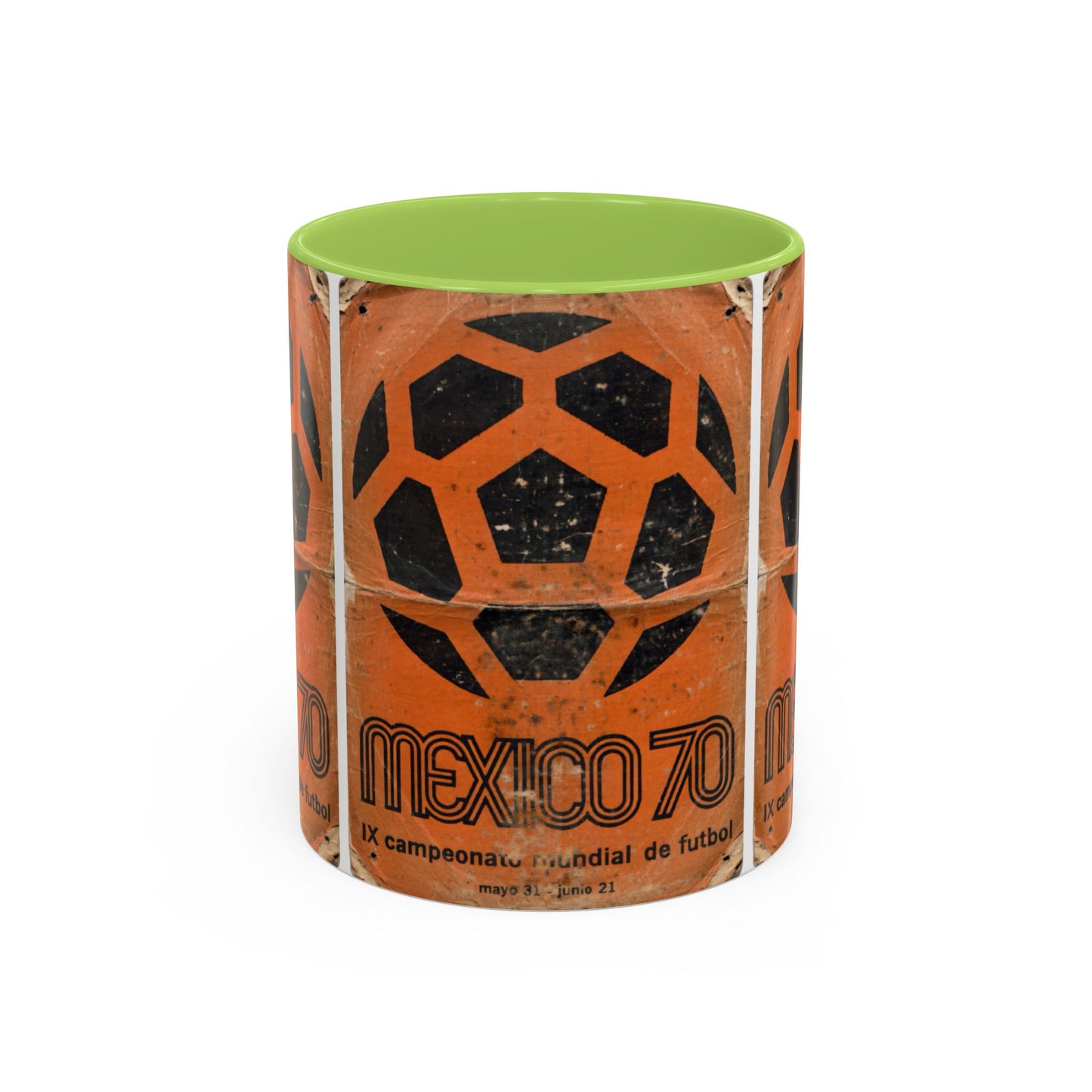 Mexico 70 World Cup Poster Orange  Coffee Mug (11, 15oz)