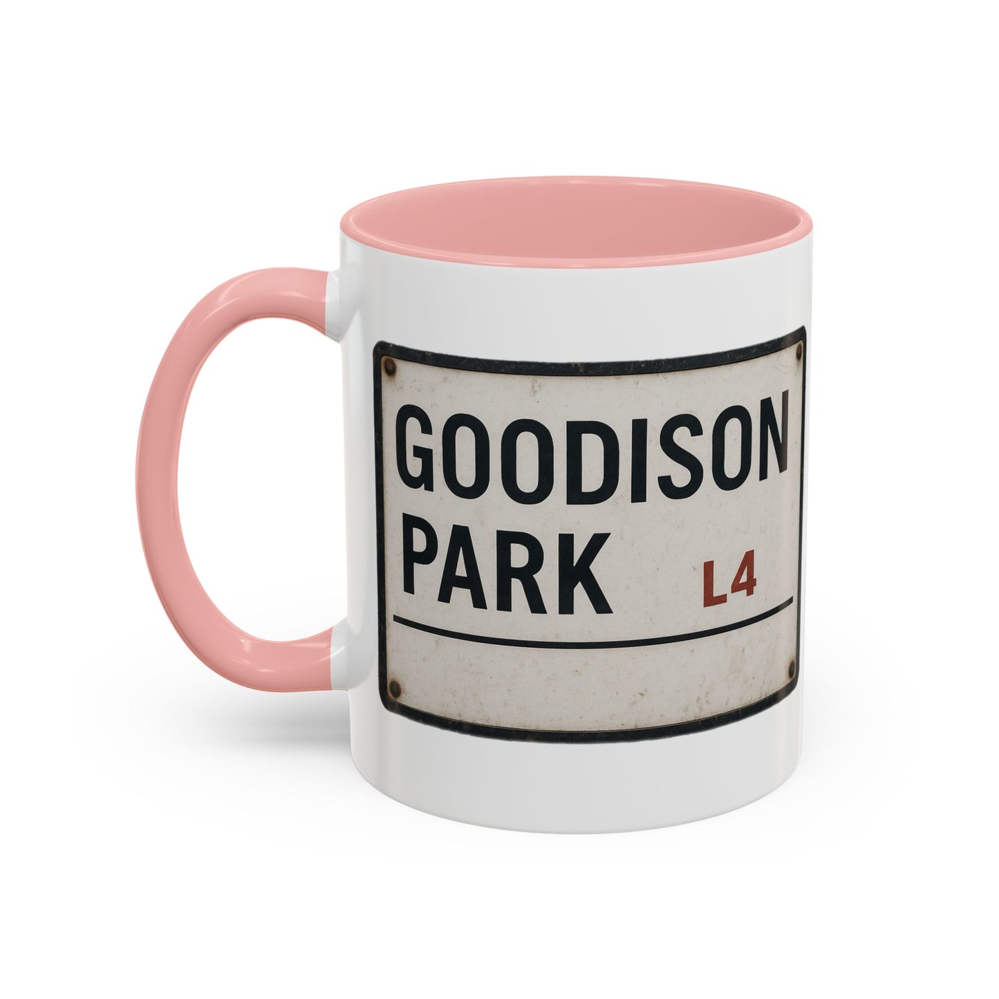 Goodison Park Everton Road Sign Mug