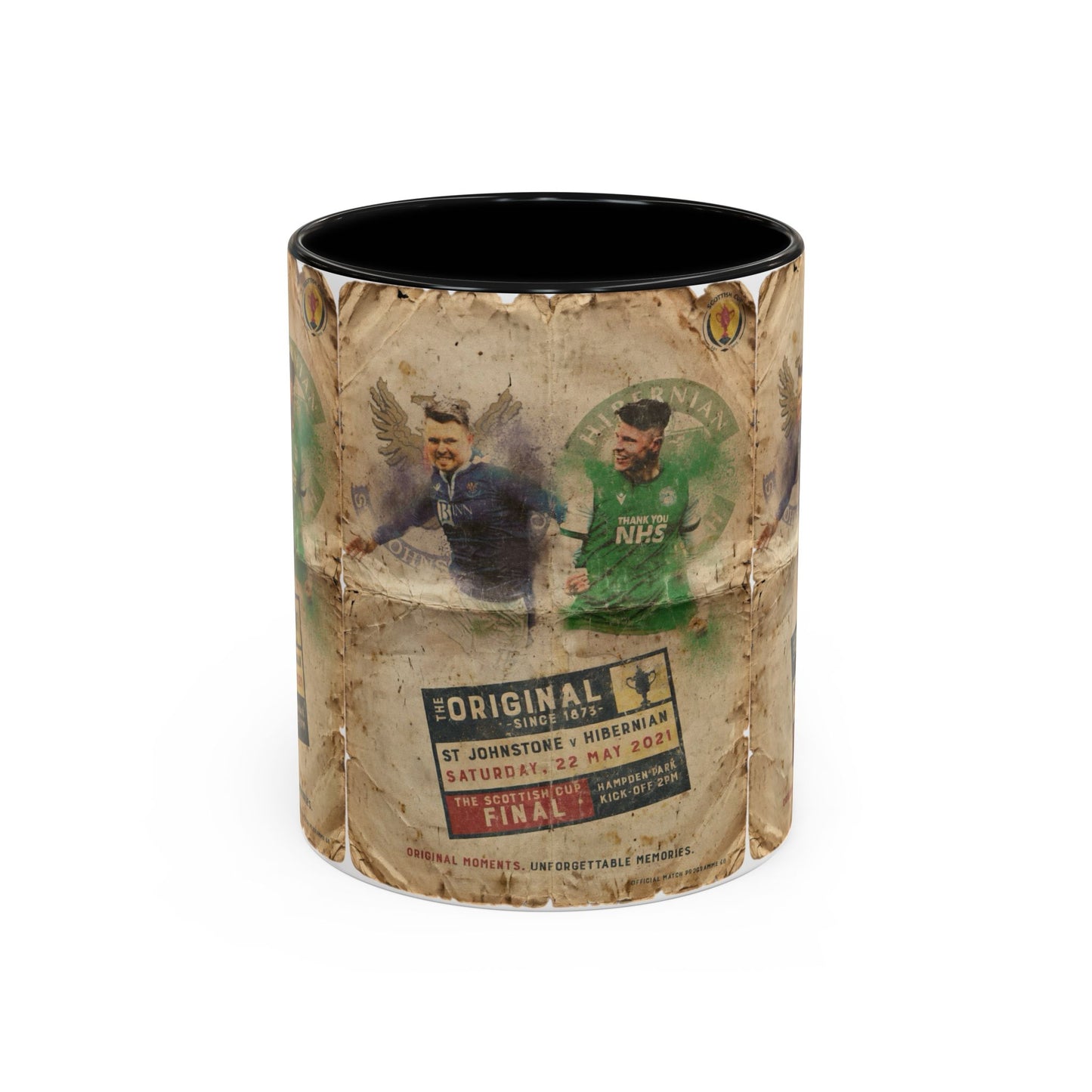 2021 Scottish challenge cup final St Johnstone Hibernian Programme Poster Accent Coffee Mug (11, 15oz)