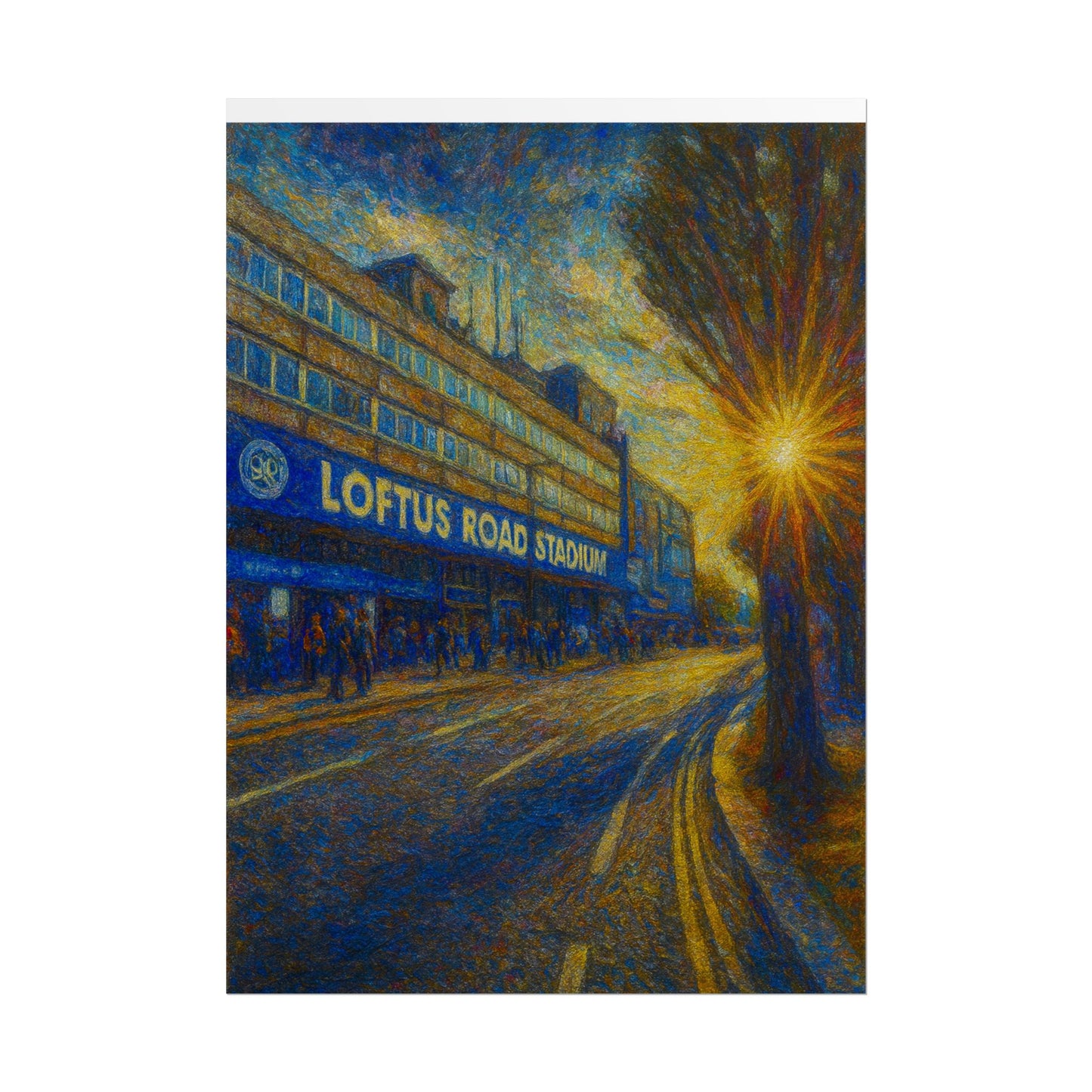 Queens Park Rangers Loftus Road Stadium Rolled Poster