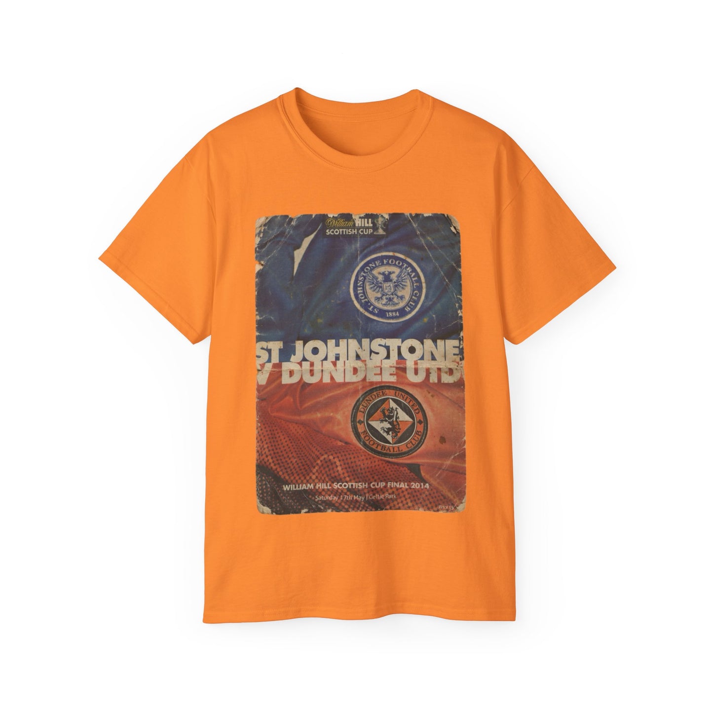 2014 Scottish Challenge Cup Final Dundee United St Johnstone Programme Poster Unisex Ultra Cotton Tee