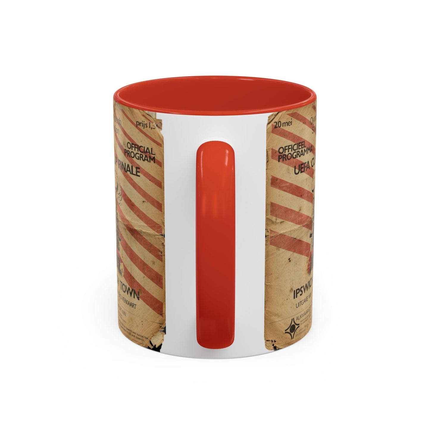 1981 UEFA Cup Final Ipswich Town AZ Alkmaar Programme Poster Accent Coffee Mug (11, 15oz)