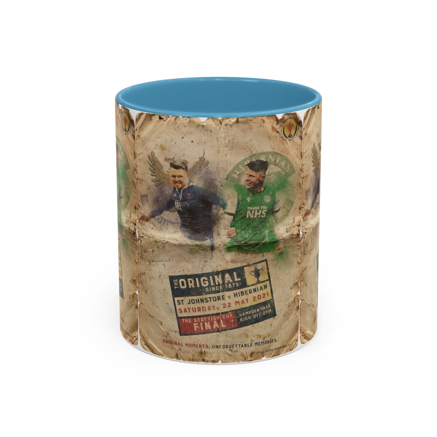2021 Scottish challenge cup final St Johnstone Hibernian Programme Poster Accent Coffee Mug (11, 15oz)