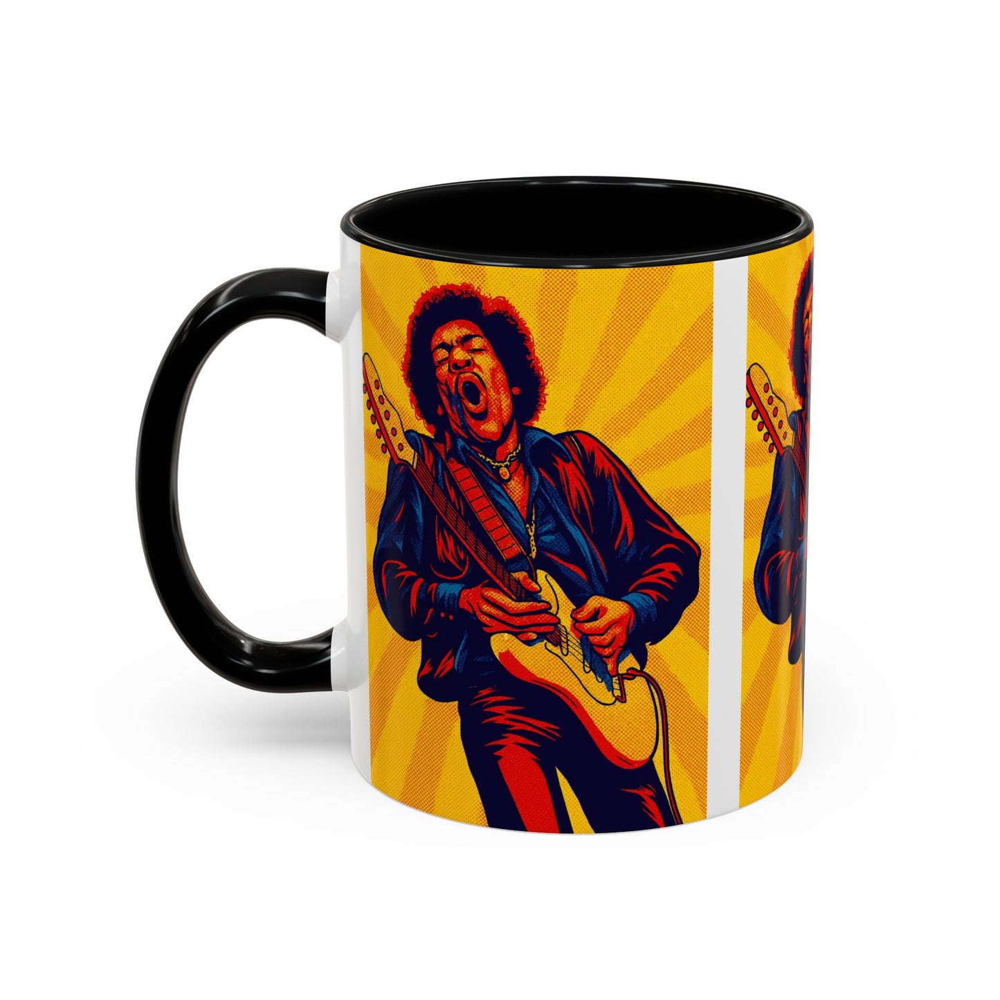 Jimi Hendrix Guitar Pop Art Mug