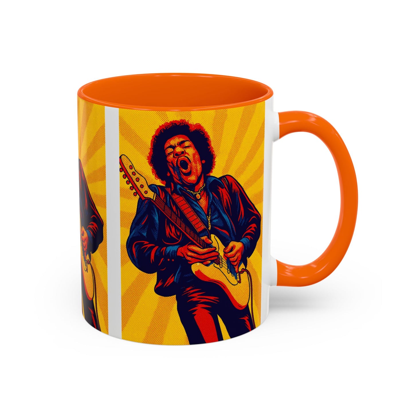 Jimi Hendrix Guitar Pop Art Mug