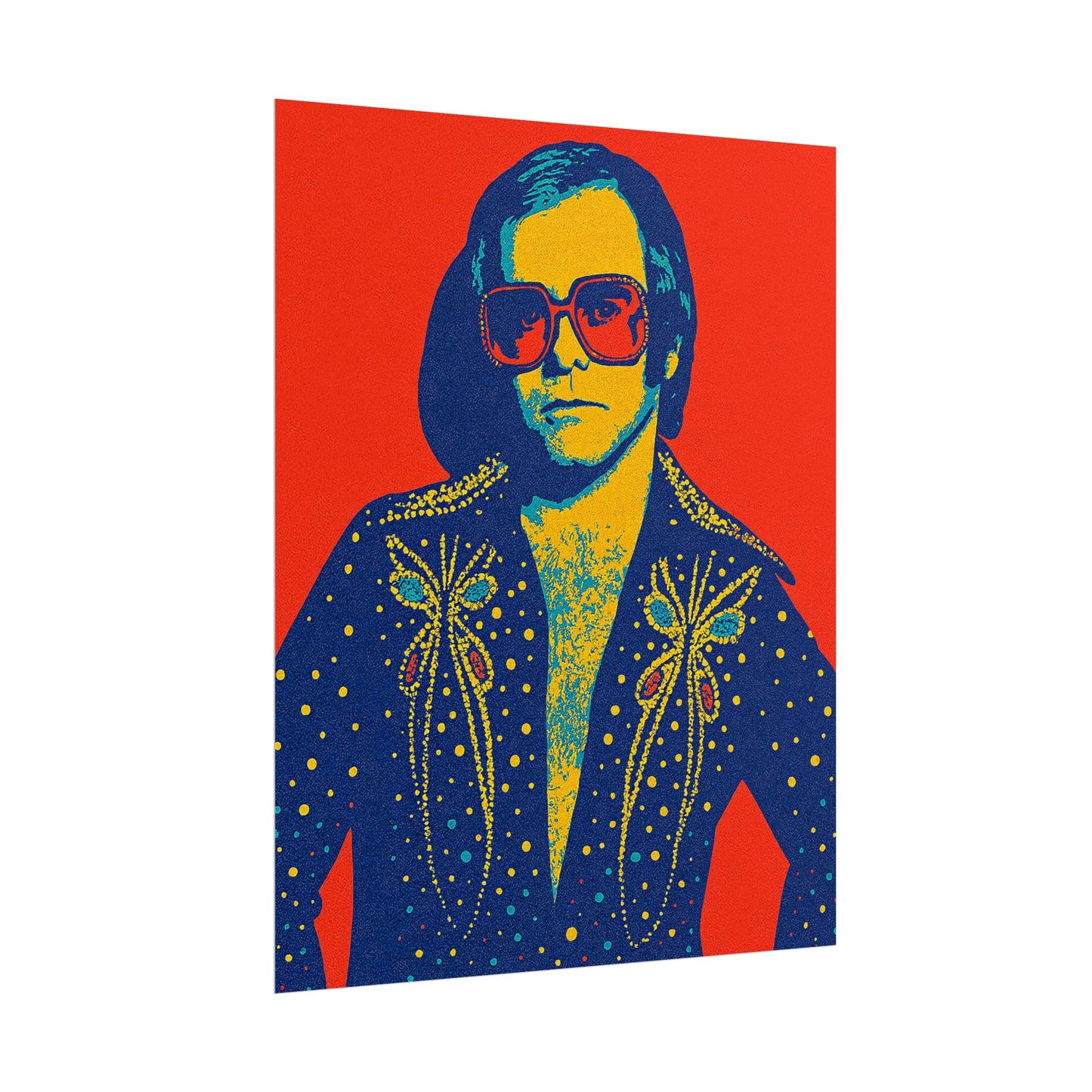 E. John Pop Art Poster