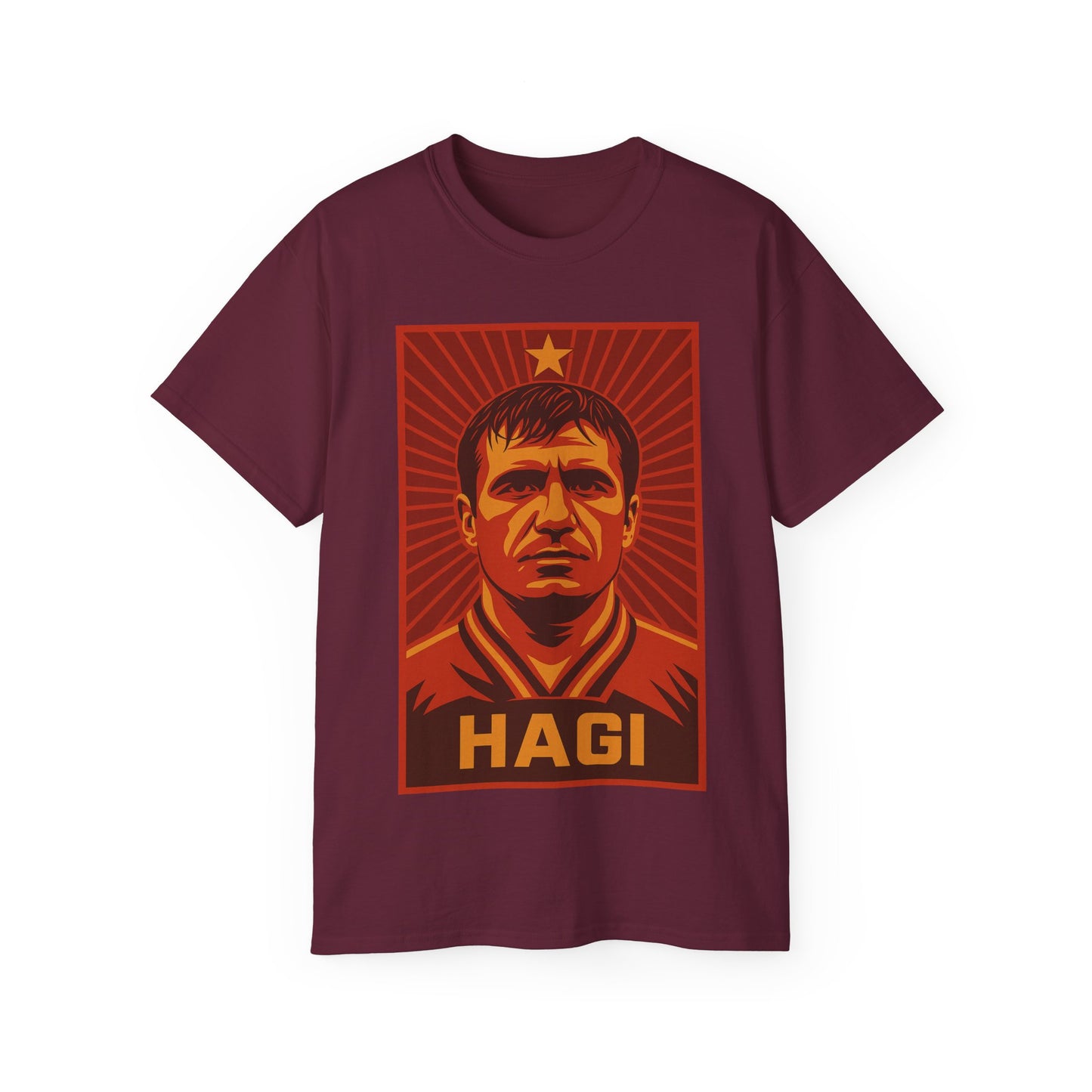 Gheorghe Hagi Propaganda Poster - Romania
