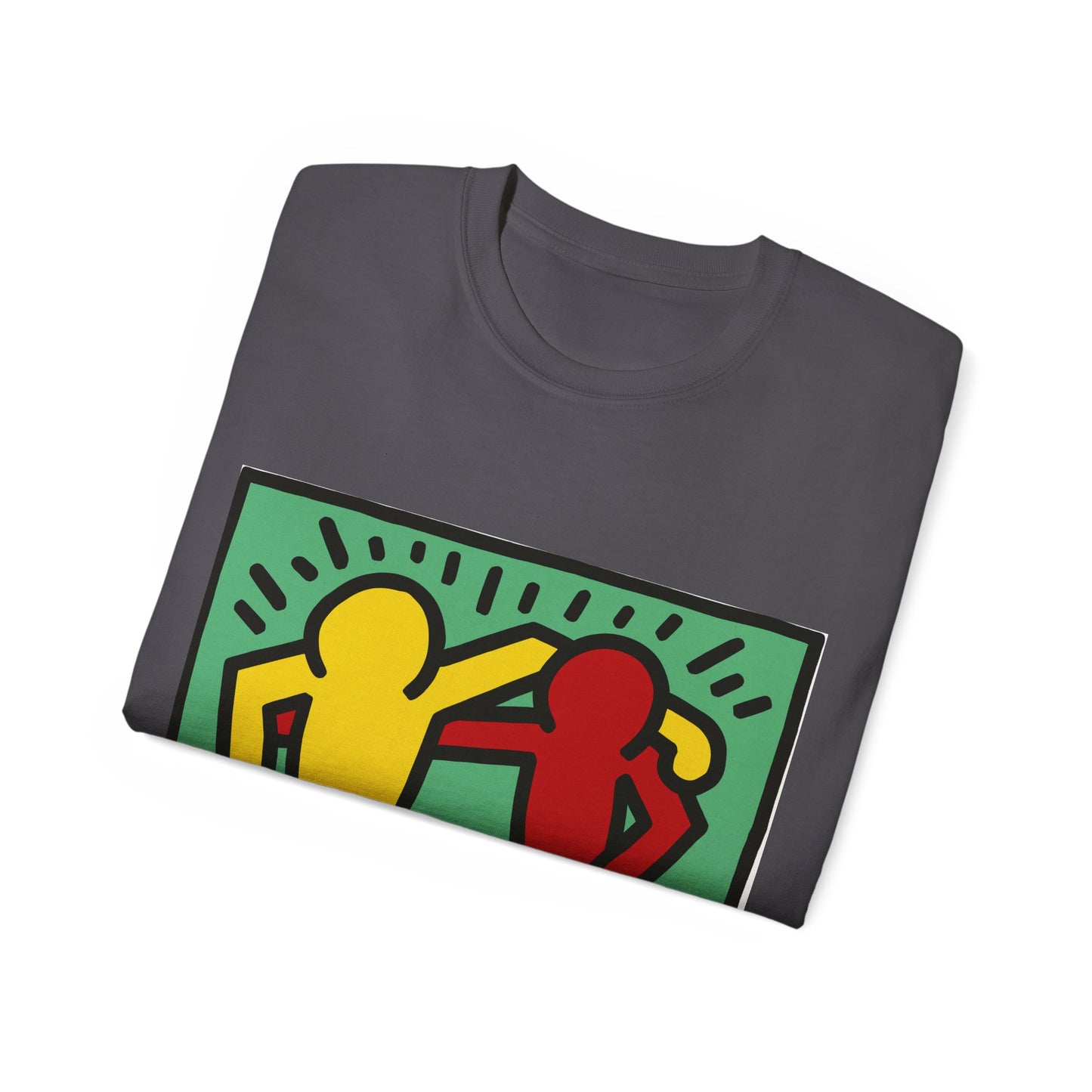 Keith Haring Pop Shop Red and Yellow T-Shirt