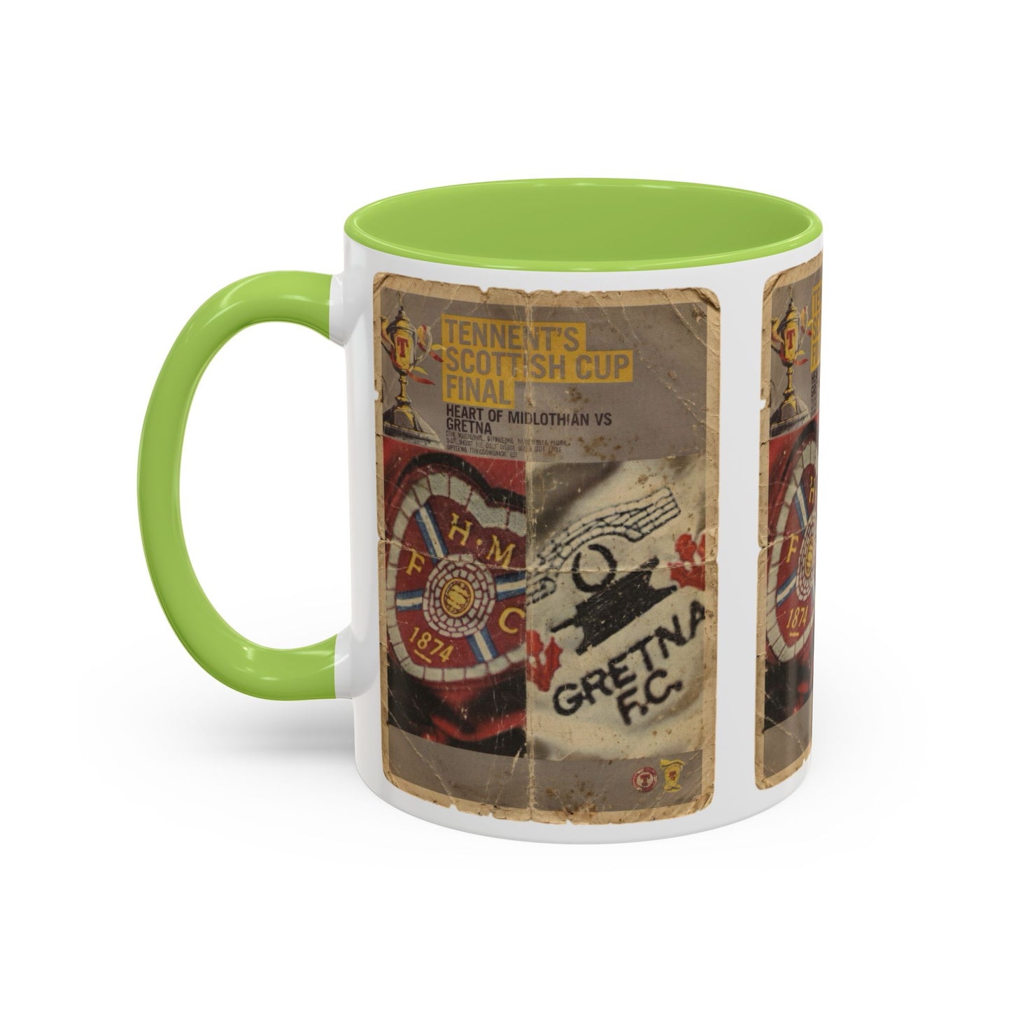 2006 Scottish Challenge Cup Final Hearts Gretna Accent Coffee Mug (11, 15oz)