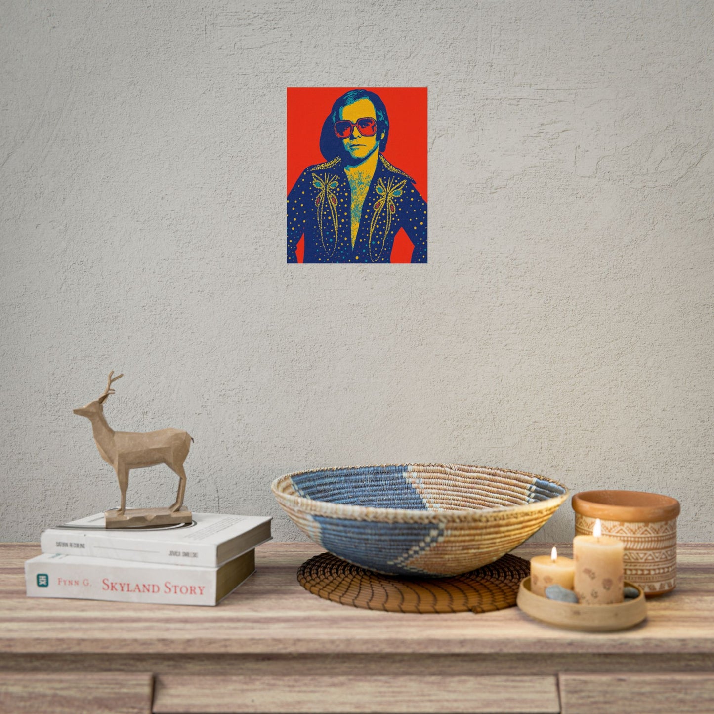 E. John Pop Art Poster