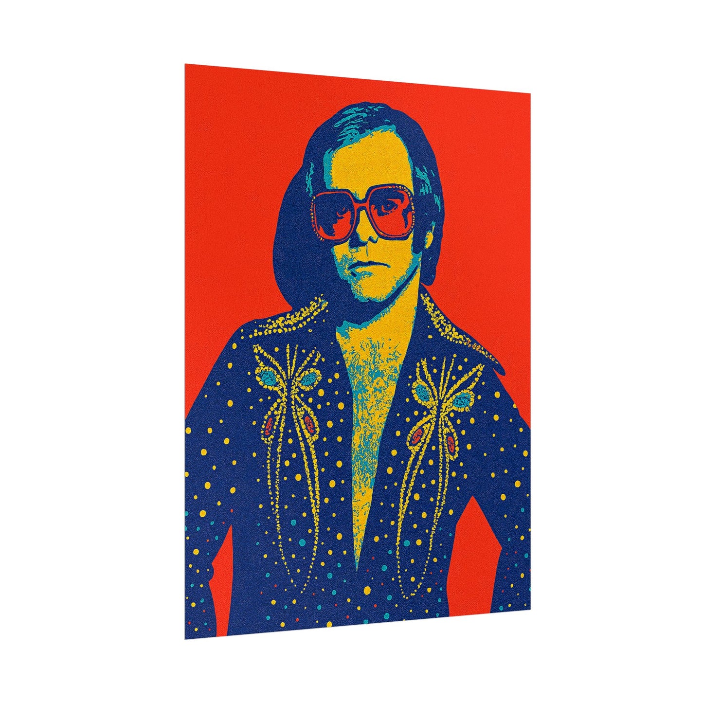 E. John Pop Art Poster