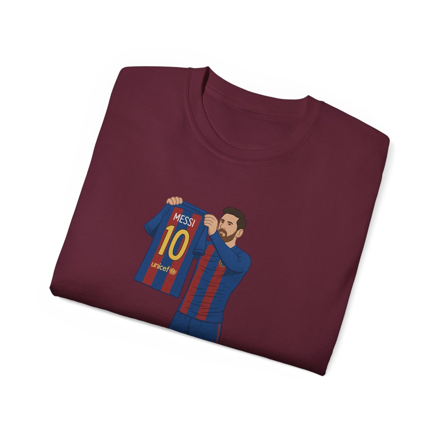 Lionel Messi Cartoon Subbuteo T-Shirt - Barcelona