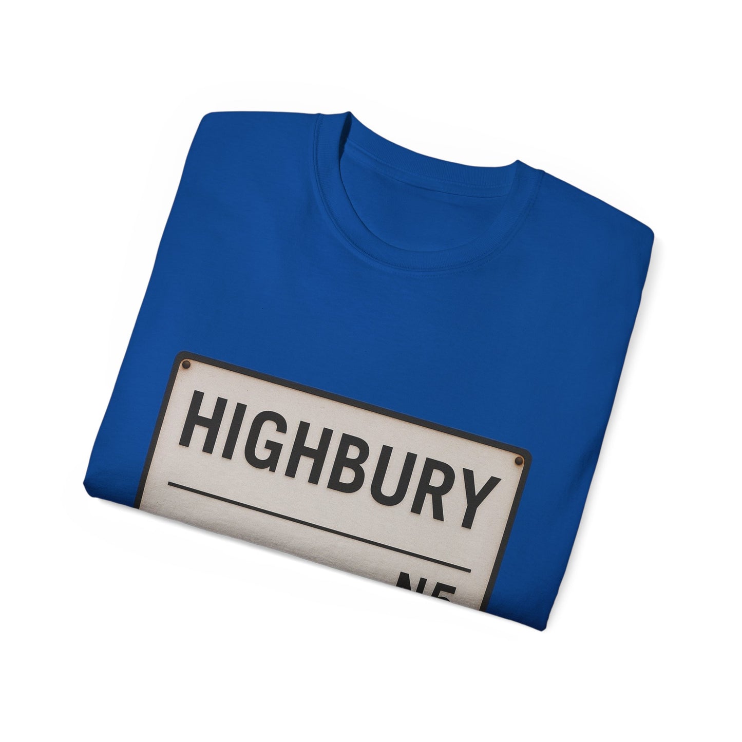 Highbury N5 Arsenal Road Sign T-Shirt
