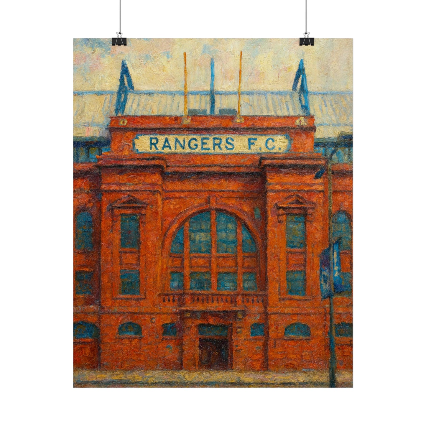 Ibrox Stadium Rangers FC Rolled Posters