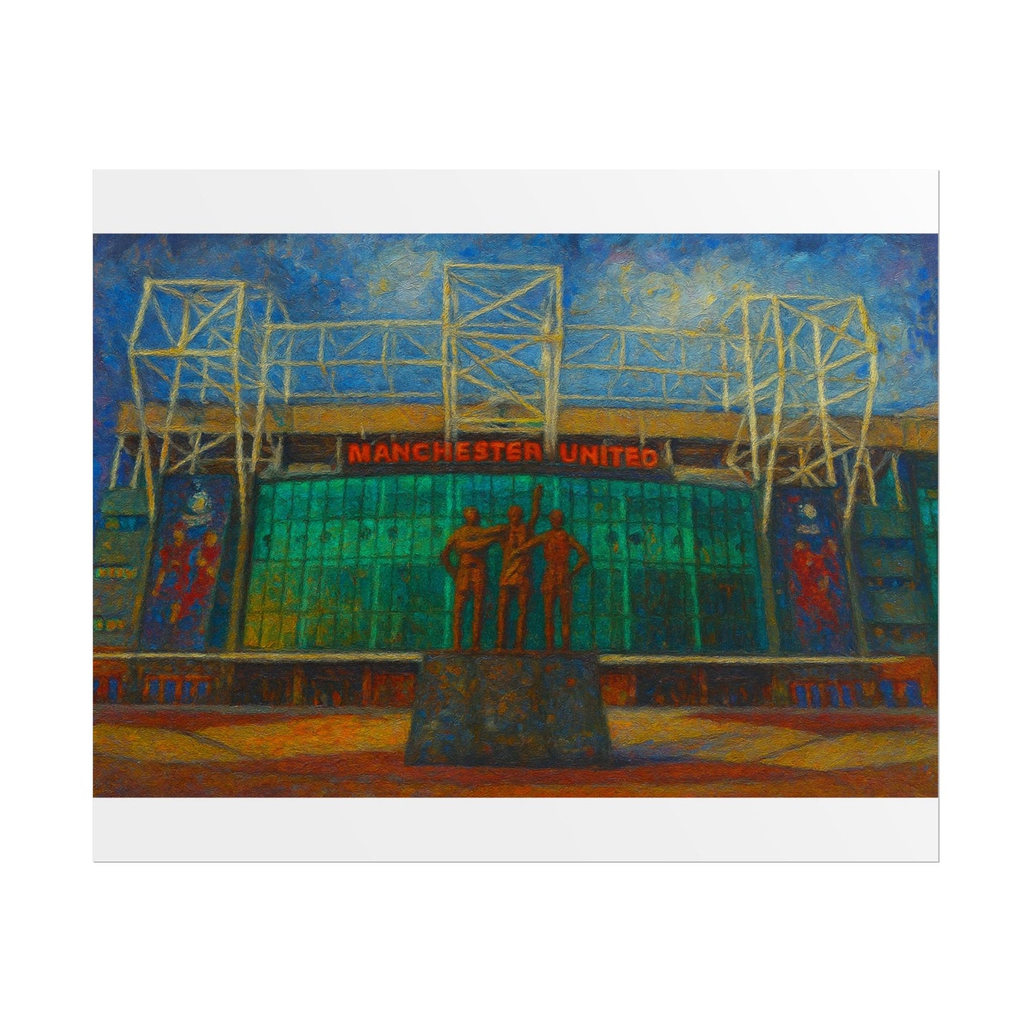 Manchester United Old Trafford United Trinity Poster
