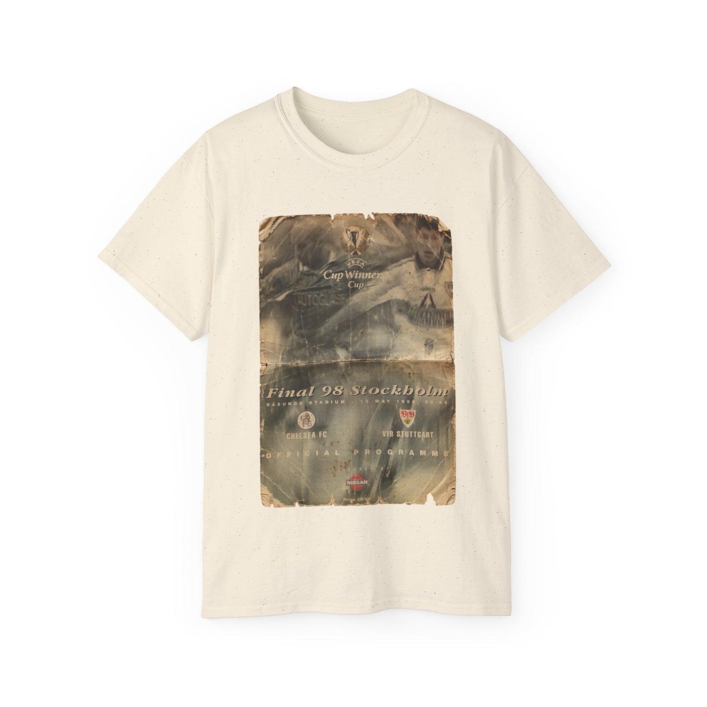 1998 European Cup Winners Cup Final Chelsea Stuttgart Poster Unisex Ultra Cotton Tee