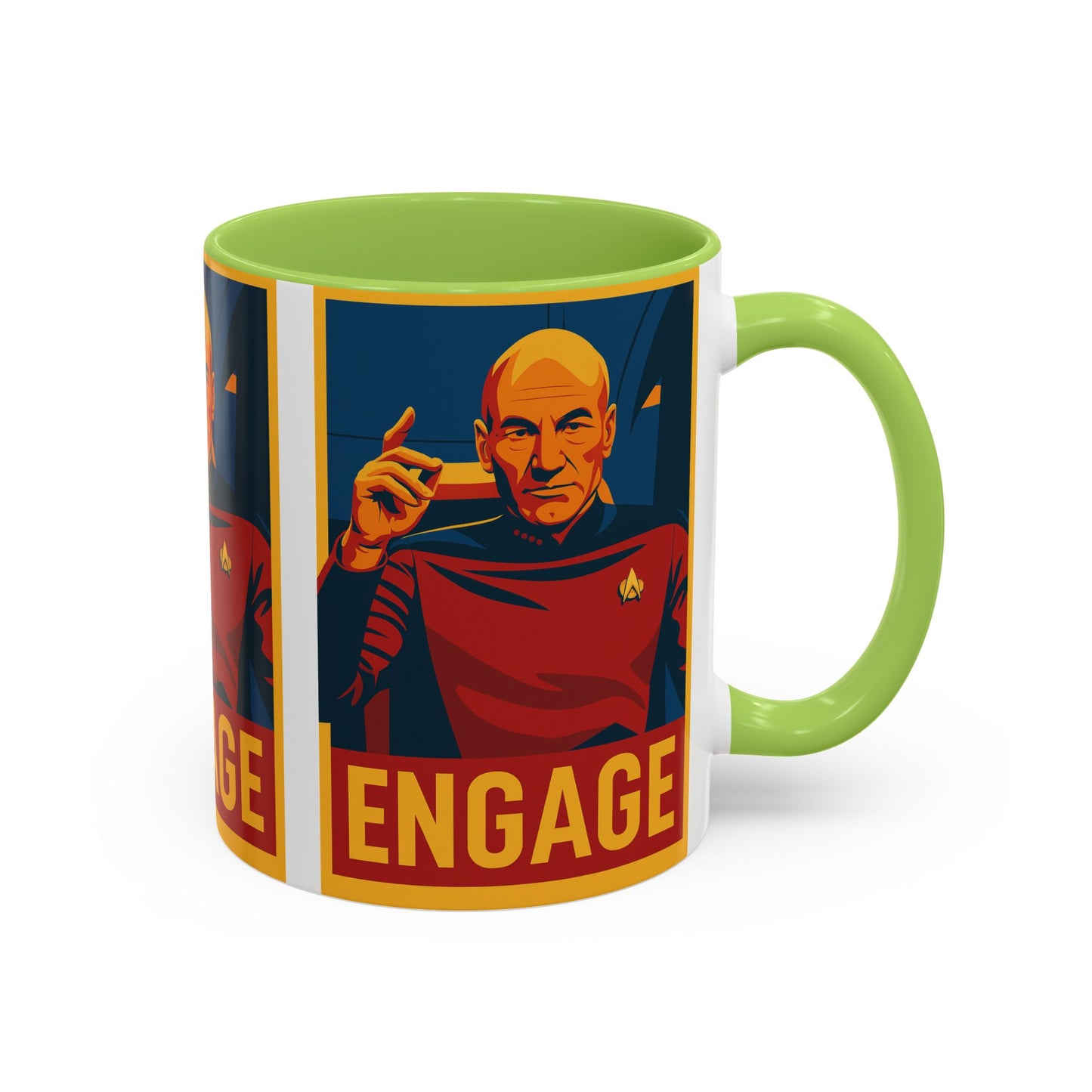 Captain Picard Engage Mug