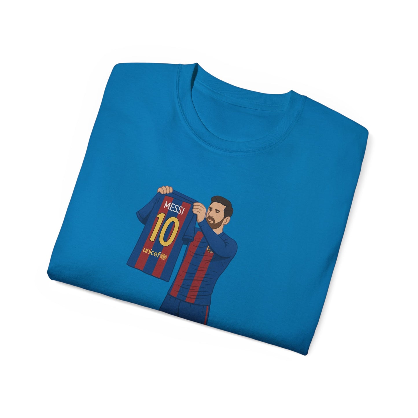 Lionel Messi Cartoon Subbuteo T-Shirt - Barcelona