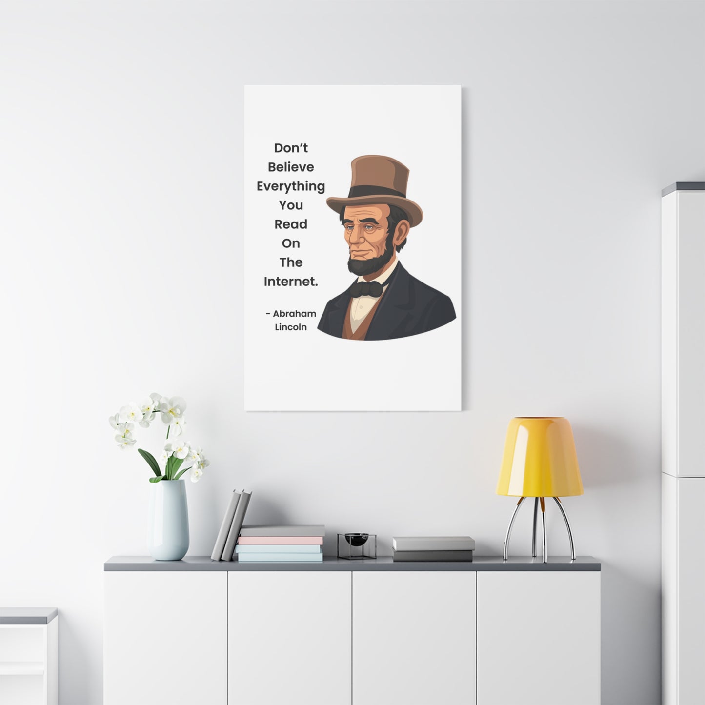 Abraham Lincoln Funny Internet Quote Canvas