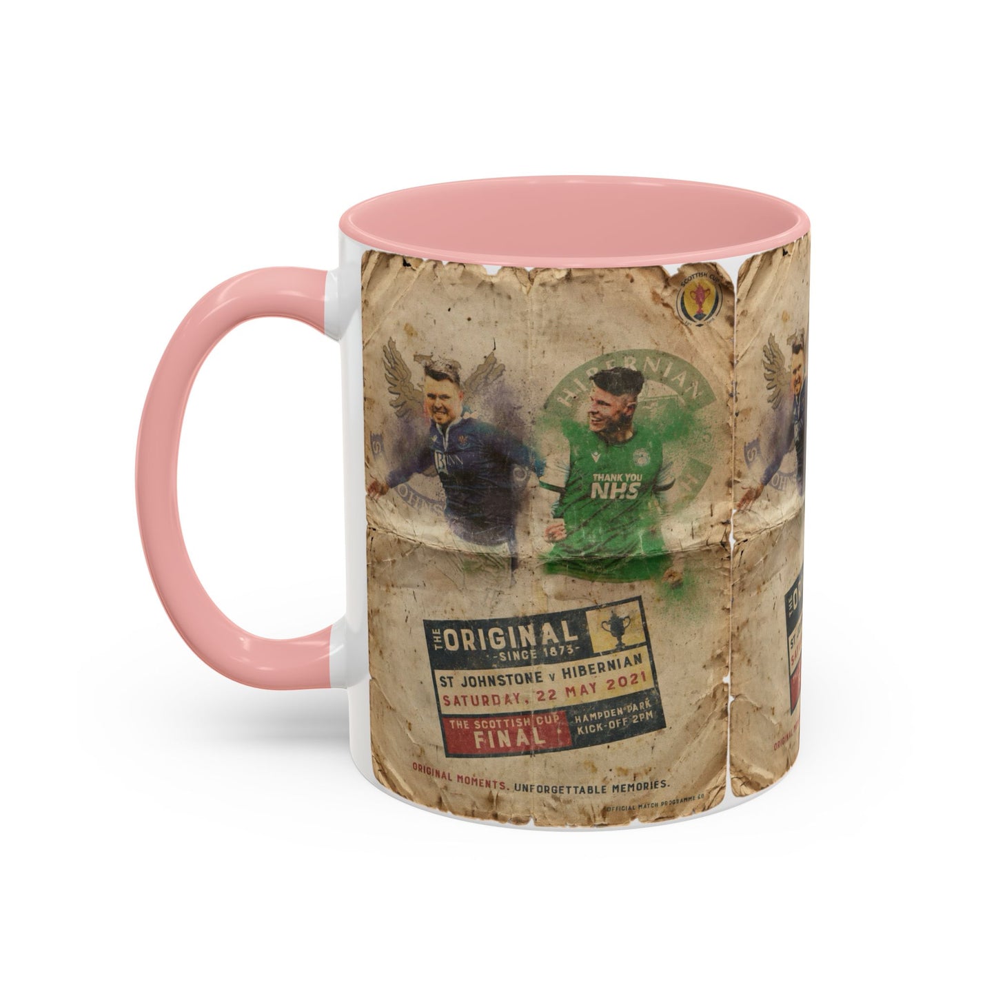 2021 Scottish challenge cup final St Johnstone Hibernian Programme Poster Accent Coffee Mug (11, 15oz)