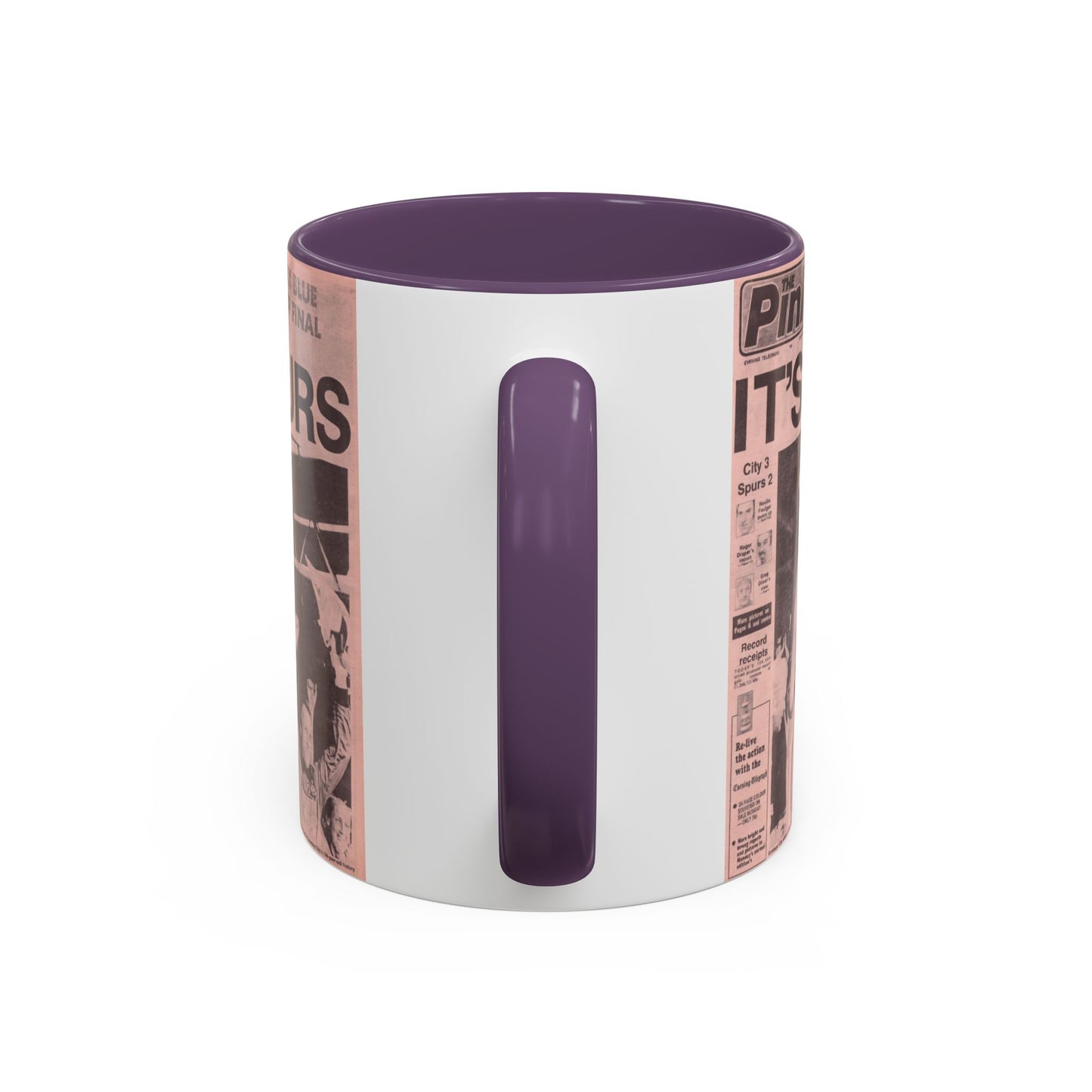 Coventry City Newspaper The Pink FA Cup Final 1987 Accent Coffee Mug (11, 15oz)