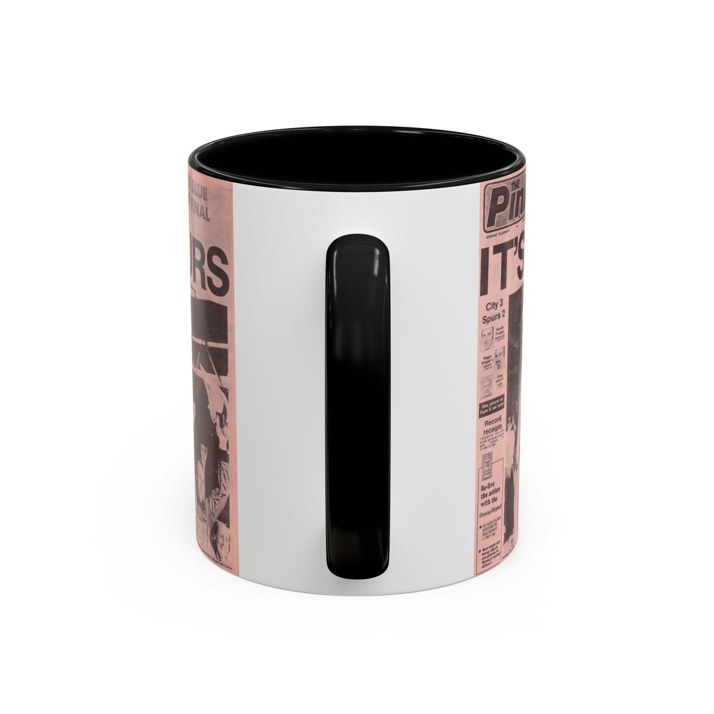 Coventry City Newspaper The Pink FA Cup Final 1987 Accent Coffee Mug (11, 15oz)