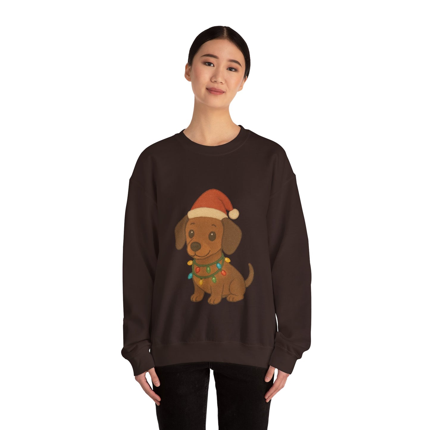 Christmas Dachshund Puppy Christmas Sweatshirt