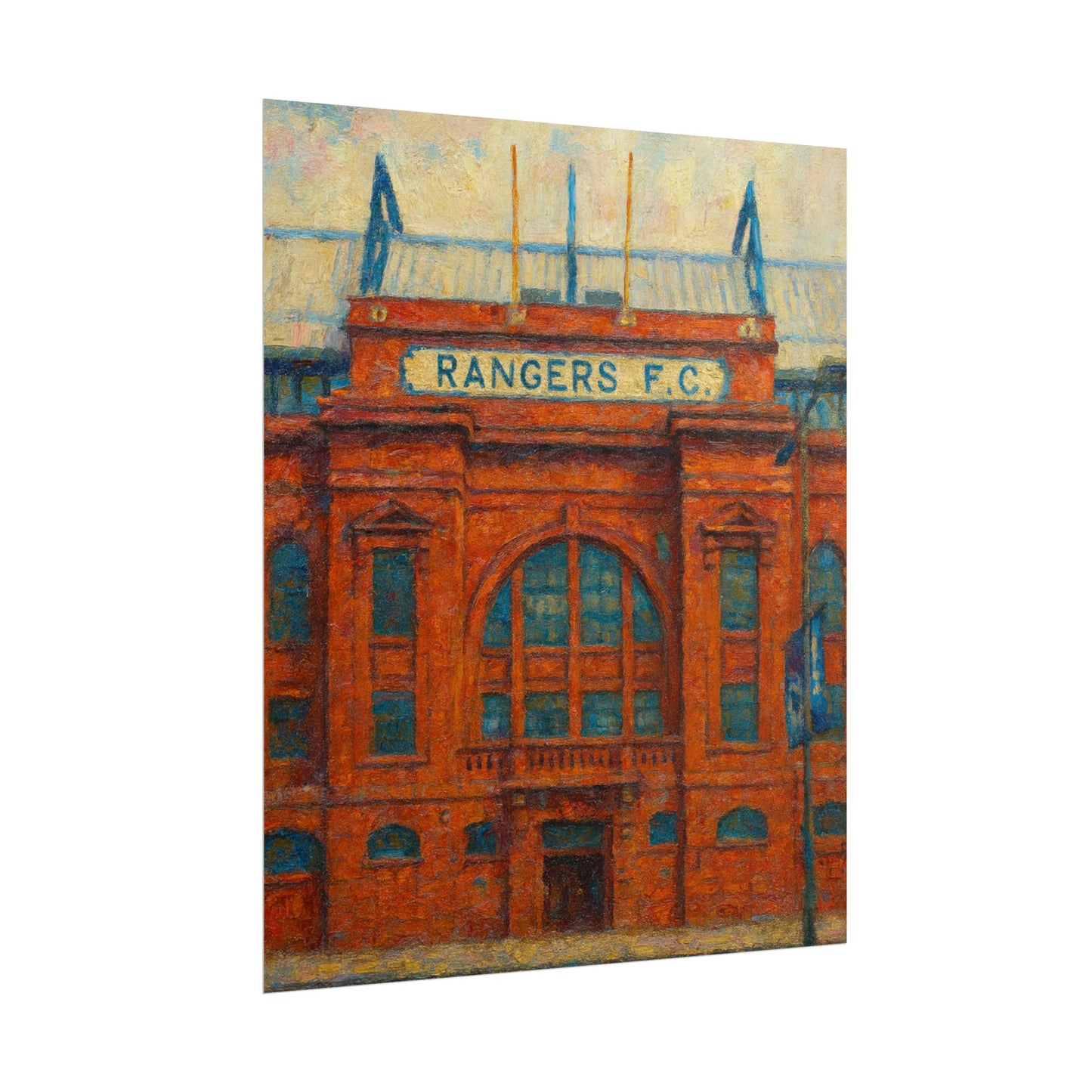 Ibrox Stadium Rangers FC Rolled Posters