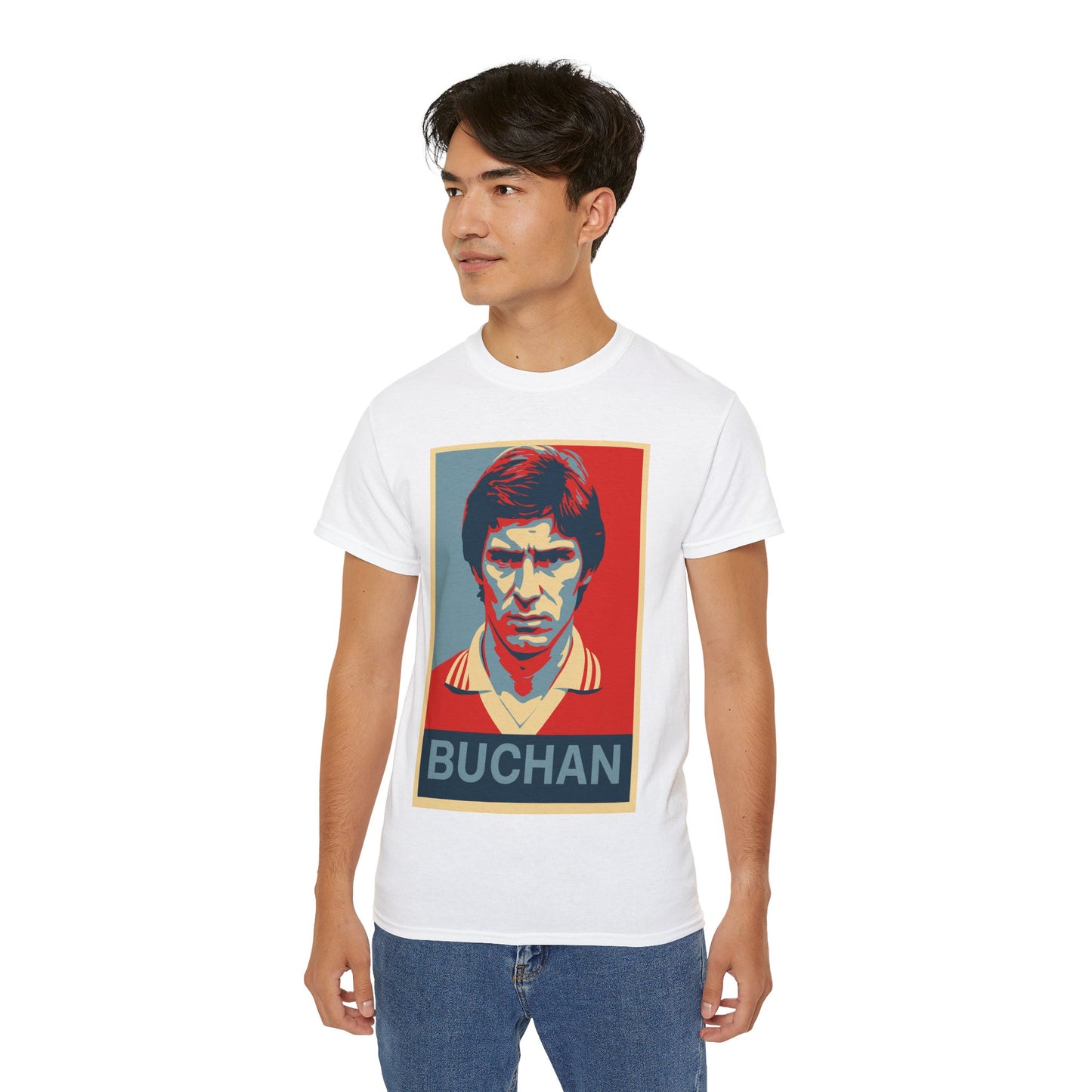 Martin Buchan Hope Poster T-Shirt - Manchester United