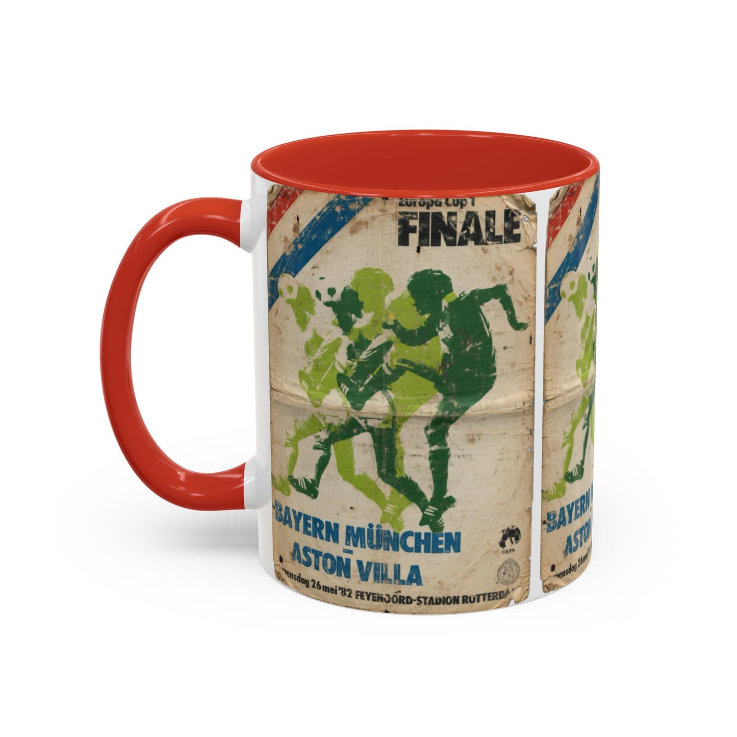 1982 European Cup Final Aston Villa Bayern Munich Poster Coffee Mug (11, 15oz)