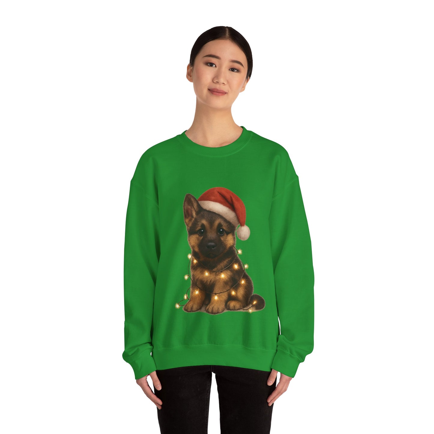 Alsatian Puppy Christmas Dog Sweatshirt
