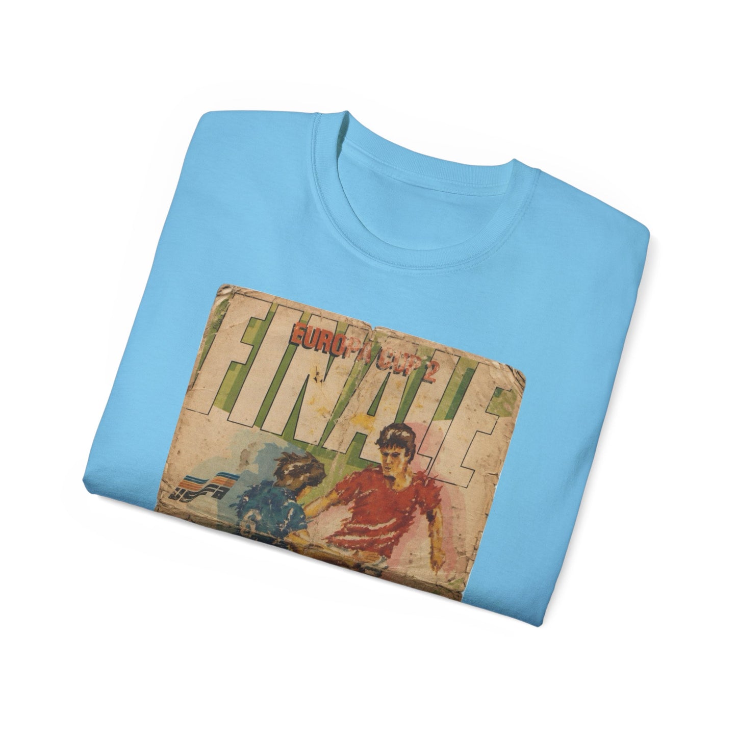 1985 European Cup Winners Cup Final Everton Rapid Vienna Poster Unisex Ultra Cotton Tee
