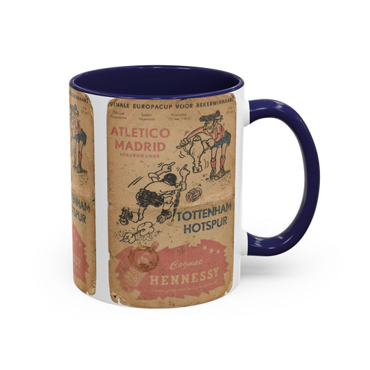 1963 European Cup Winners Cup Final Tottenham Hotspur Atletico Madrid Poster Accent Coffee Mug (11, 15oz)