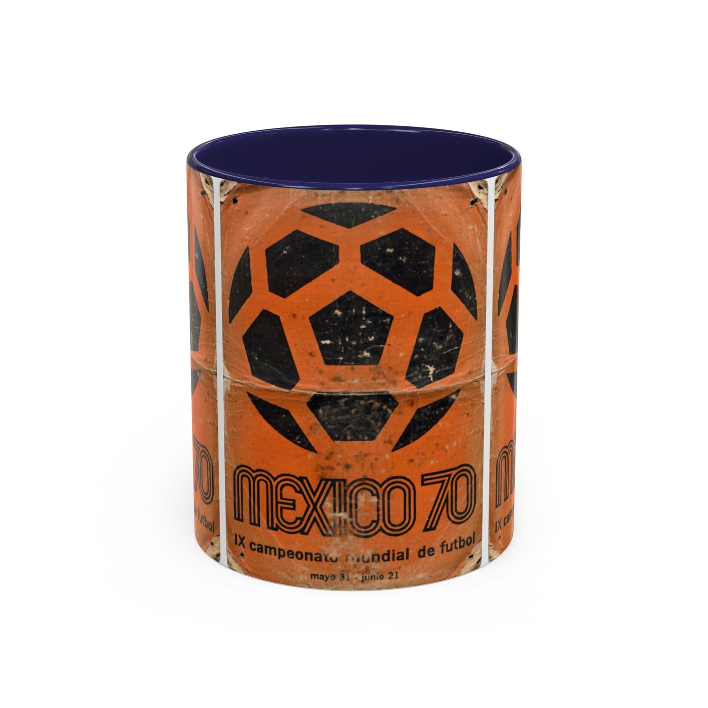 Mexico 70 World Cup Poster Orange  Coffee Mug (11, 15oz)