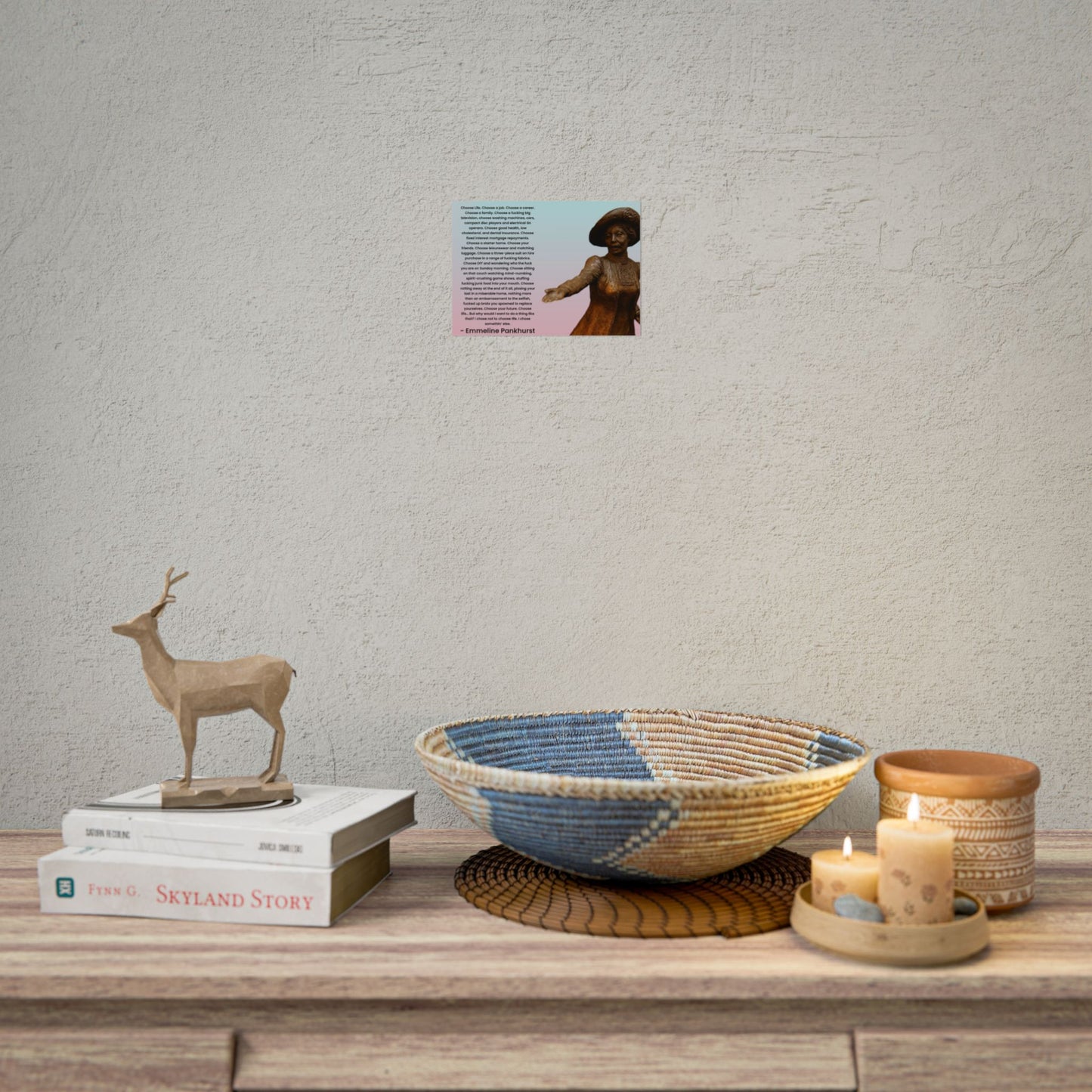 Emmeline Pankhurst Trainspotting Quote Poster