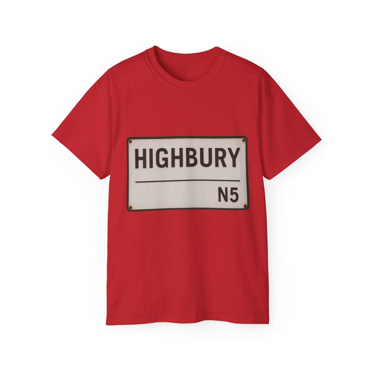 Highbury N5 Arsenal Road Sign T-Shirt