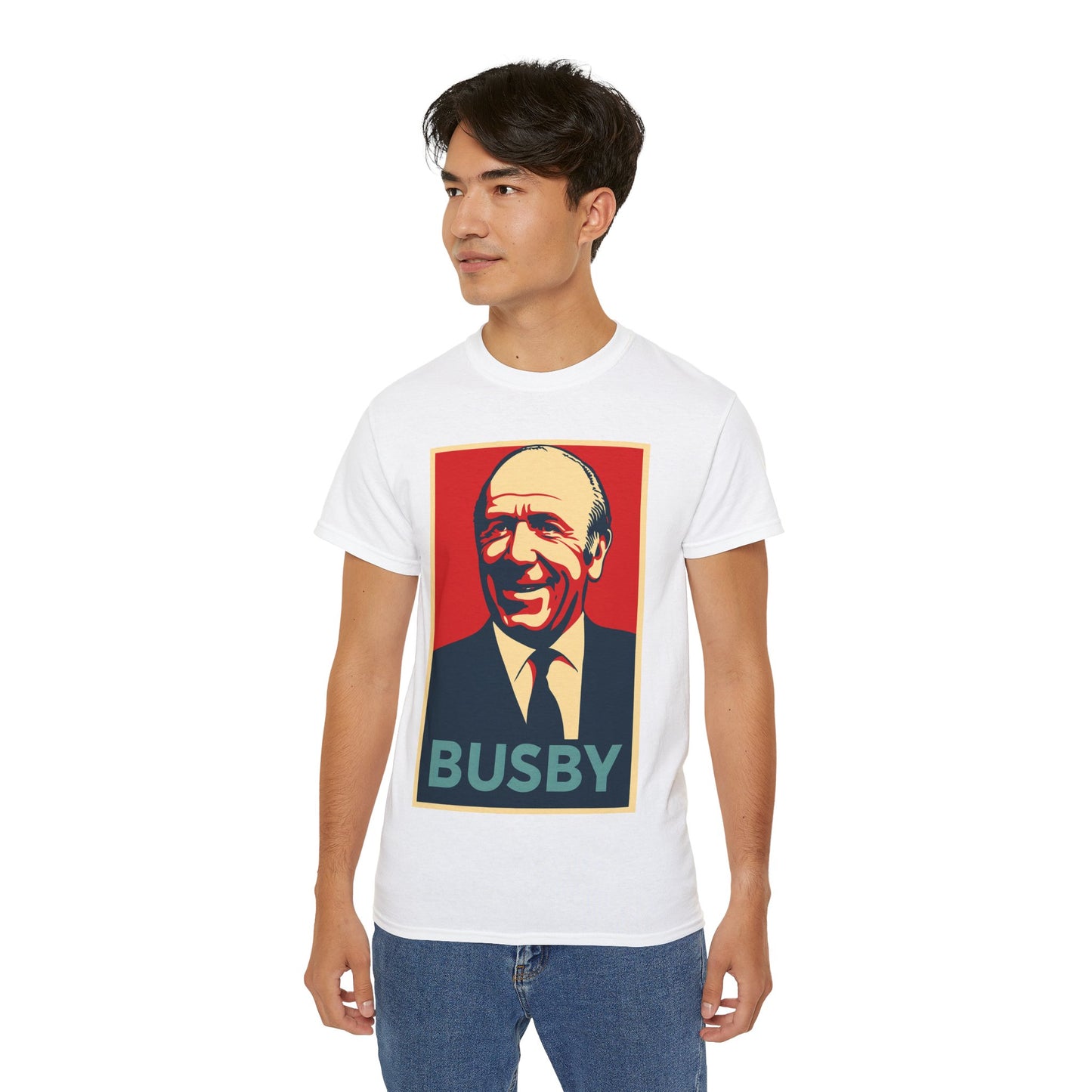 Matt Busby Hope Poster T-Shirt - Manchester United